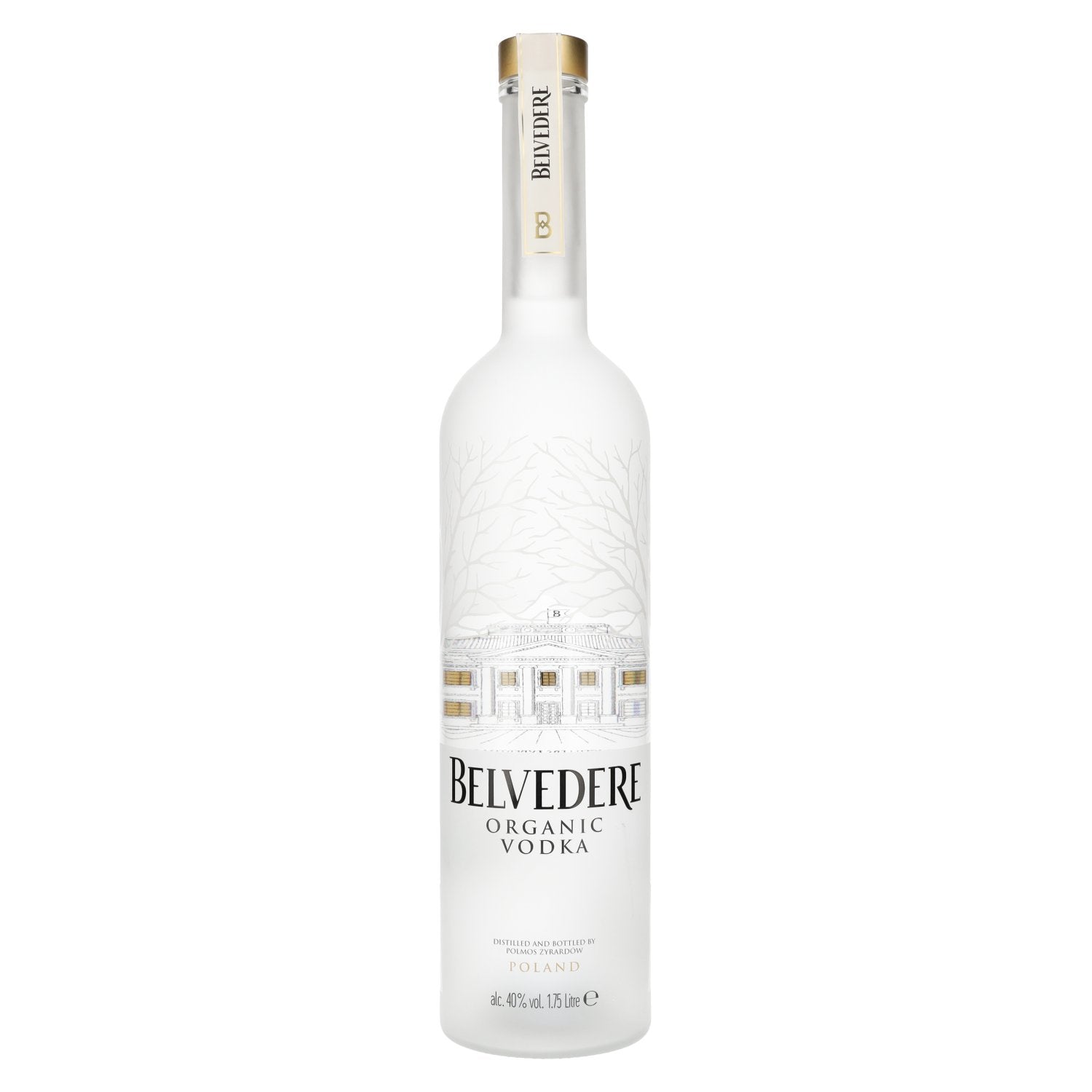 Belvedere Organic Vodka 40% Vol. 1.75l + LED Light Sticker