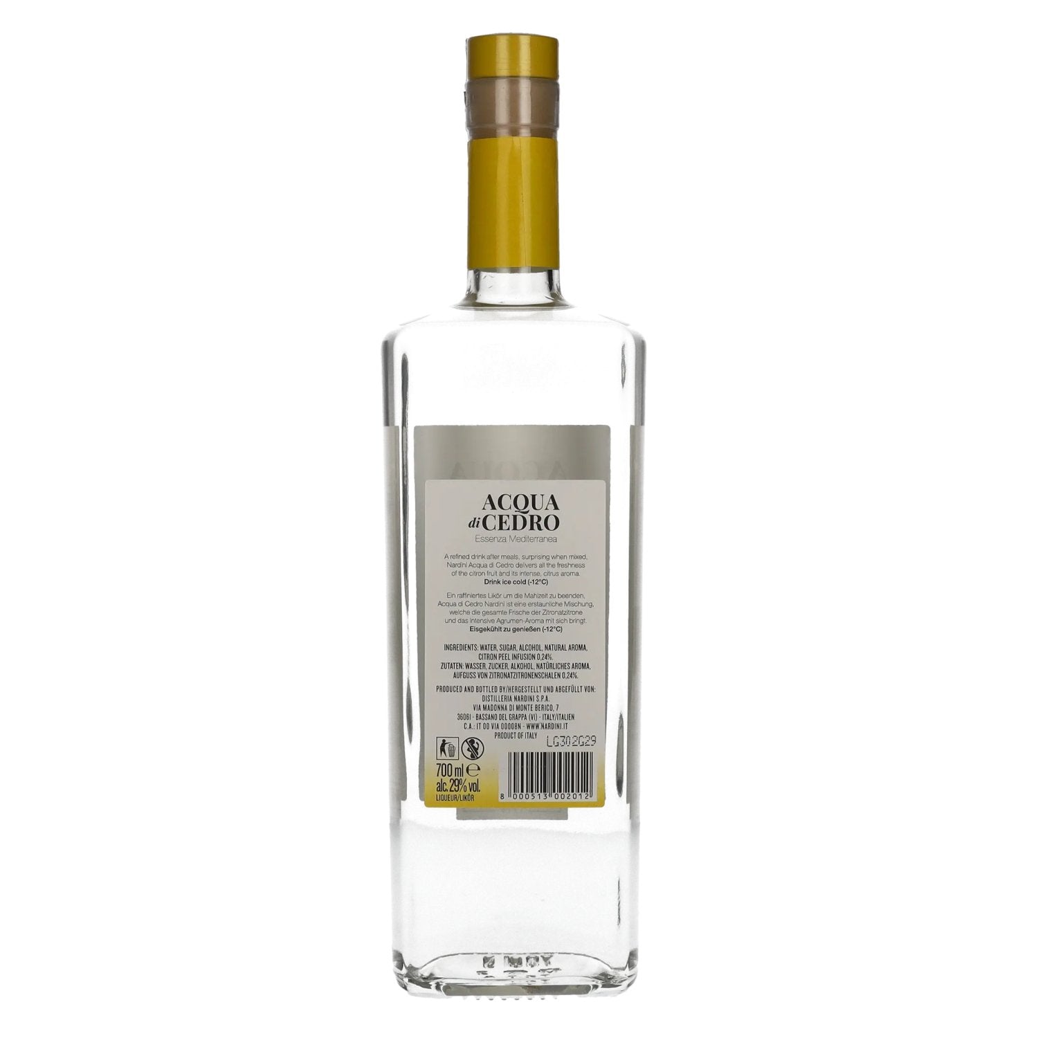 Nardini ACQUA DI CEDRO Liquore Zitronenlikör 29% Vol. 0,7l