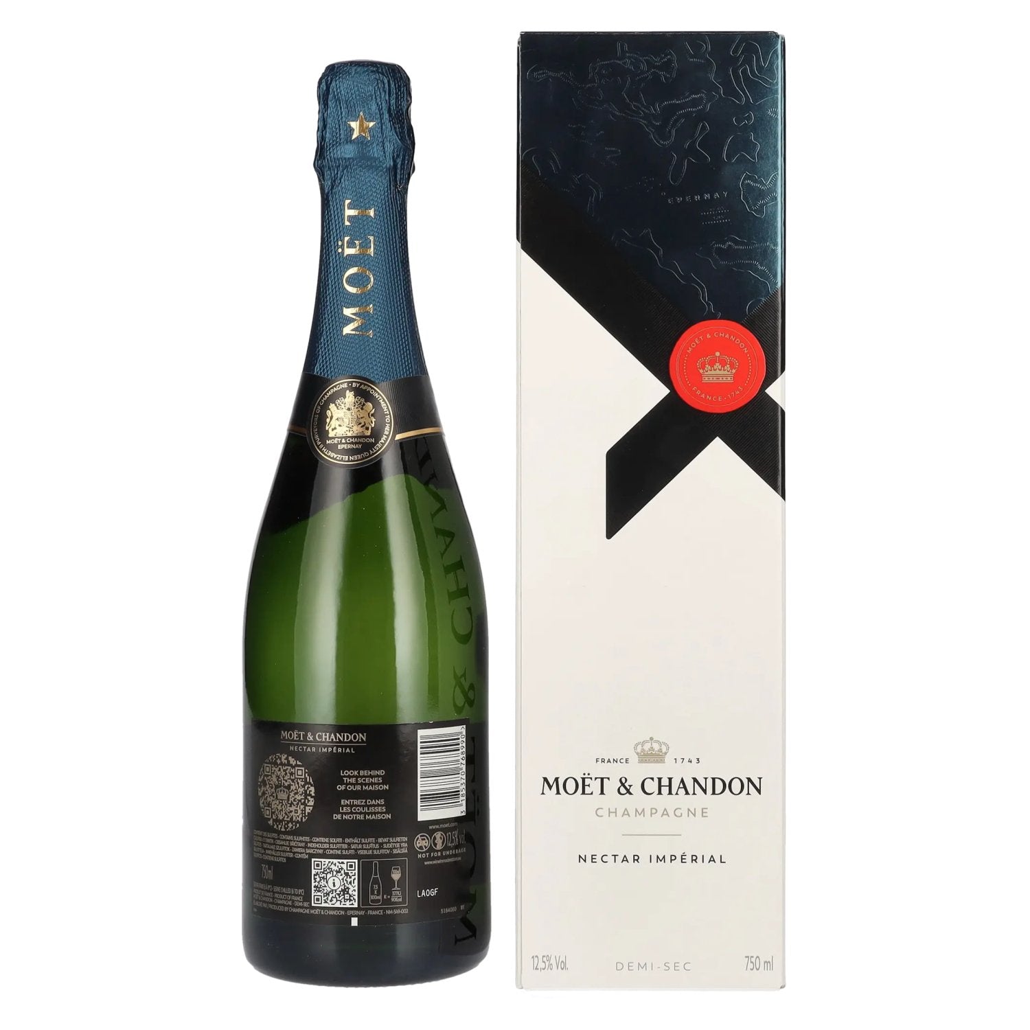 Moët & Chandon Champagne NECTAR IMPÉRIAL Demi-Sec 12,5% Vol. 0,75l in Geschenkbox
