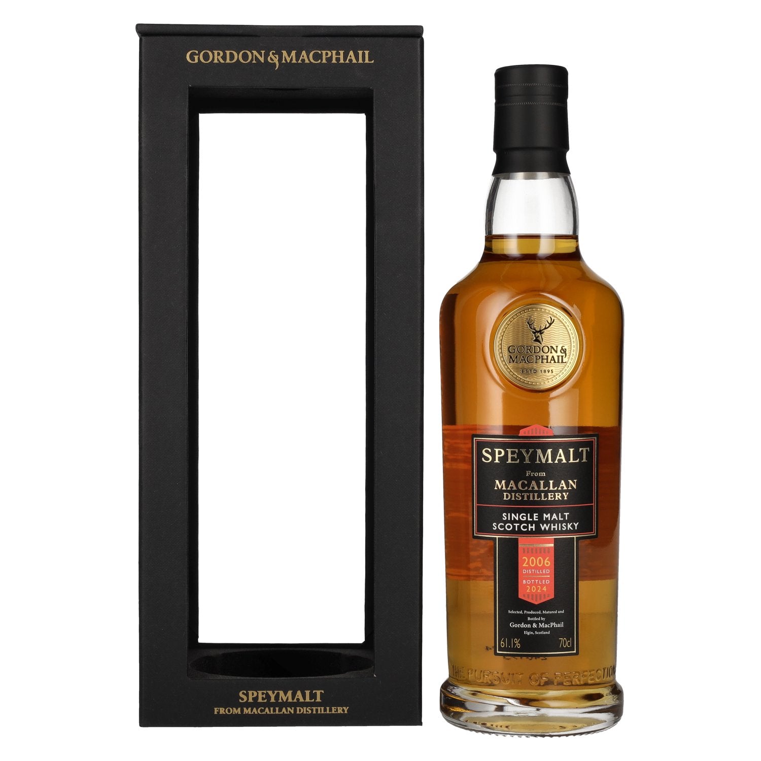 Gordon & MacPhail SPEYMALT Macallan Single Malt Scotch Whisky 2006 61.1% Vol. 0.7L in gift box