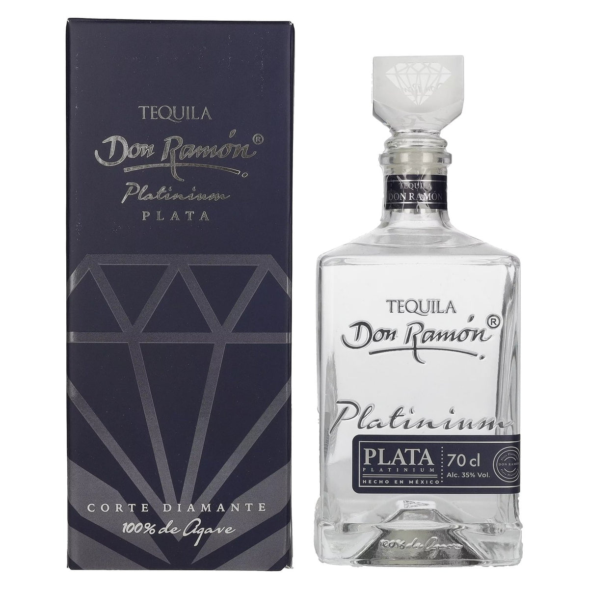 Don Ramón Platinum Plata 100% Agave 35% Vol. 0.7l in gift box