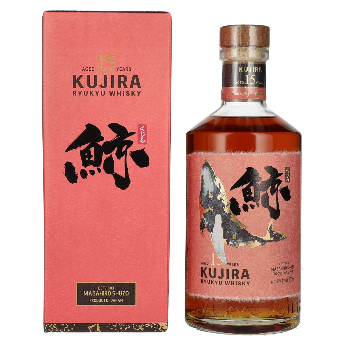 Kujira Ryukyu 15 Years Old Single Grain Whisky 43% Vol. 0.7l in Gift Box