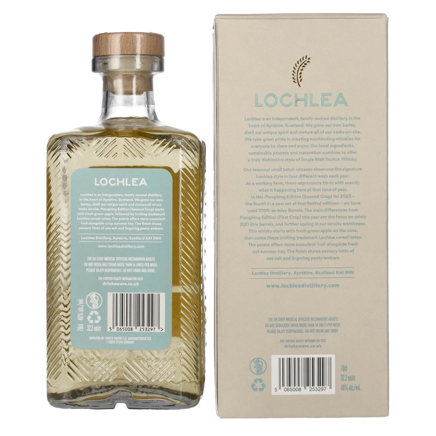 Lochlea PLOUGHING EDITION Second Crop Single Malt Scotch Whisky 46% Vol. 0.7l in Gift Box
