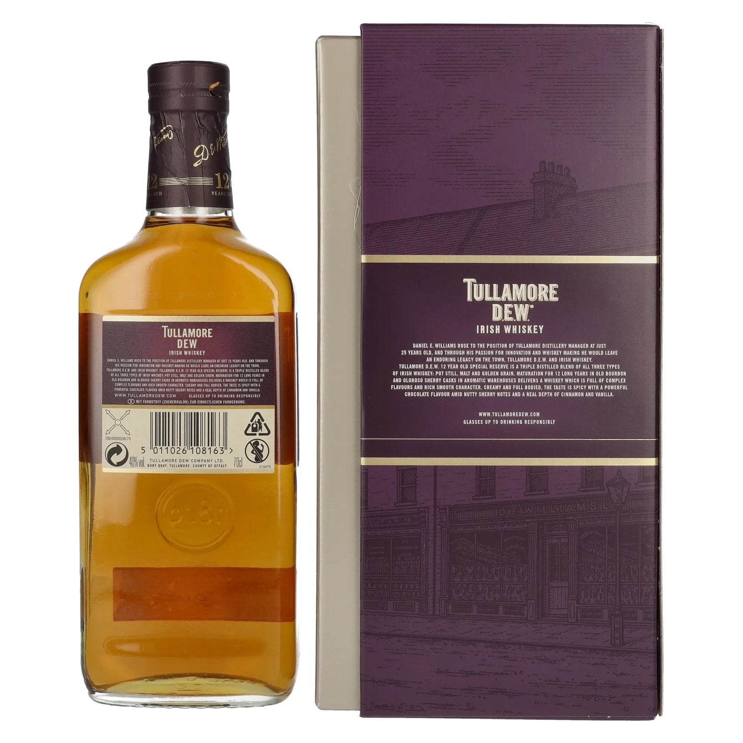 Tullamore D.E.W. 12 Years Old Irish Whiskey Special Reserve 40% Vol. 0,7l in Geschenkbox