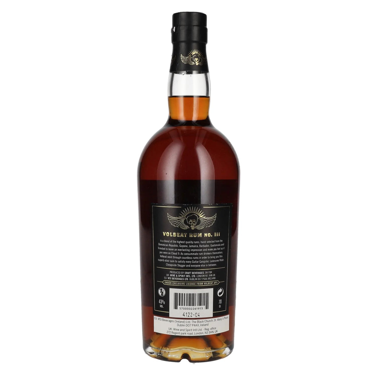 Volbeat Super Premium Caribbean and Guatemala Spirit Drink No. III 43% Vol. 0,7l