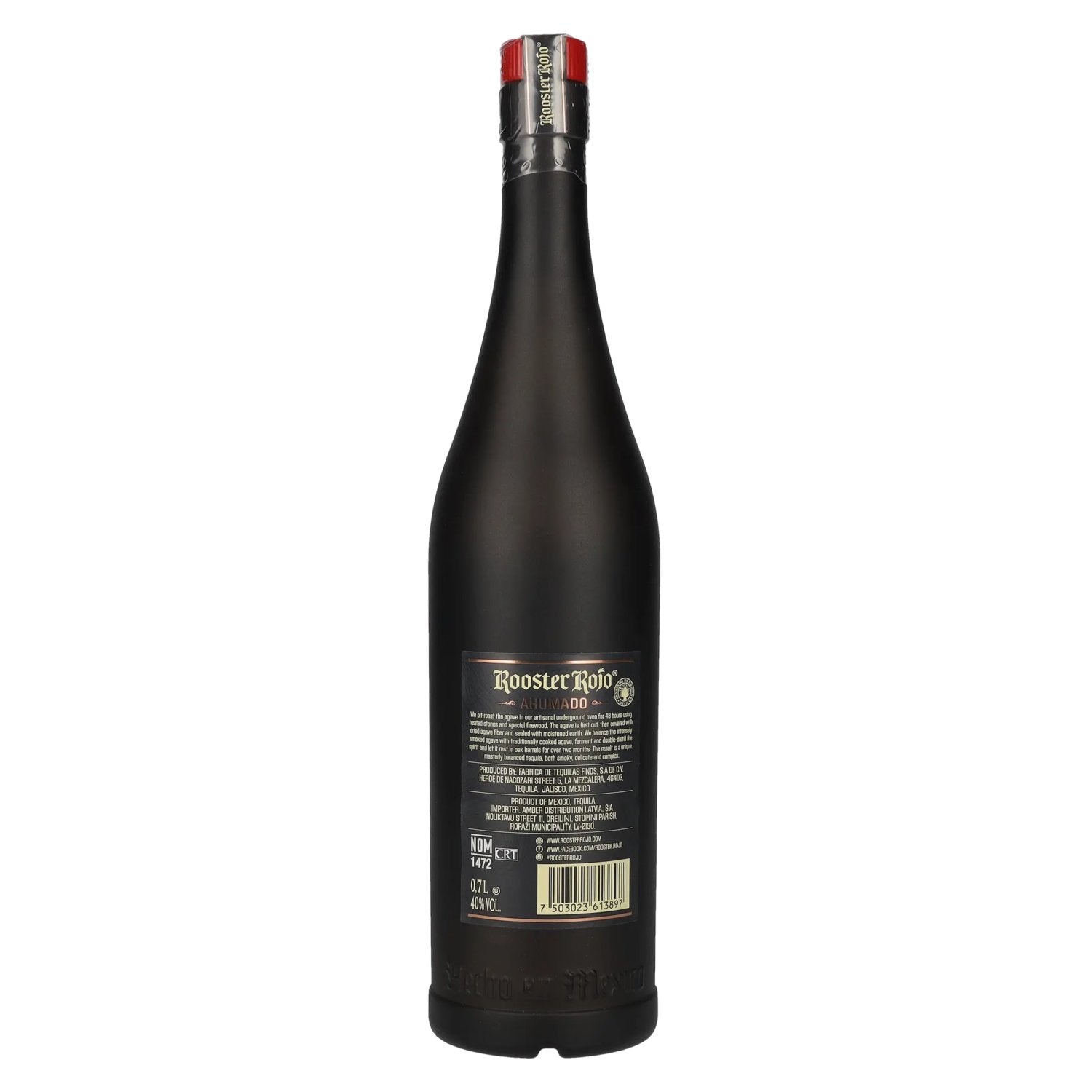 Rooster Rojo AHUMADO Tequila 100% Agave 40% Vol. 0.7l
