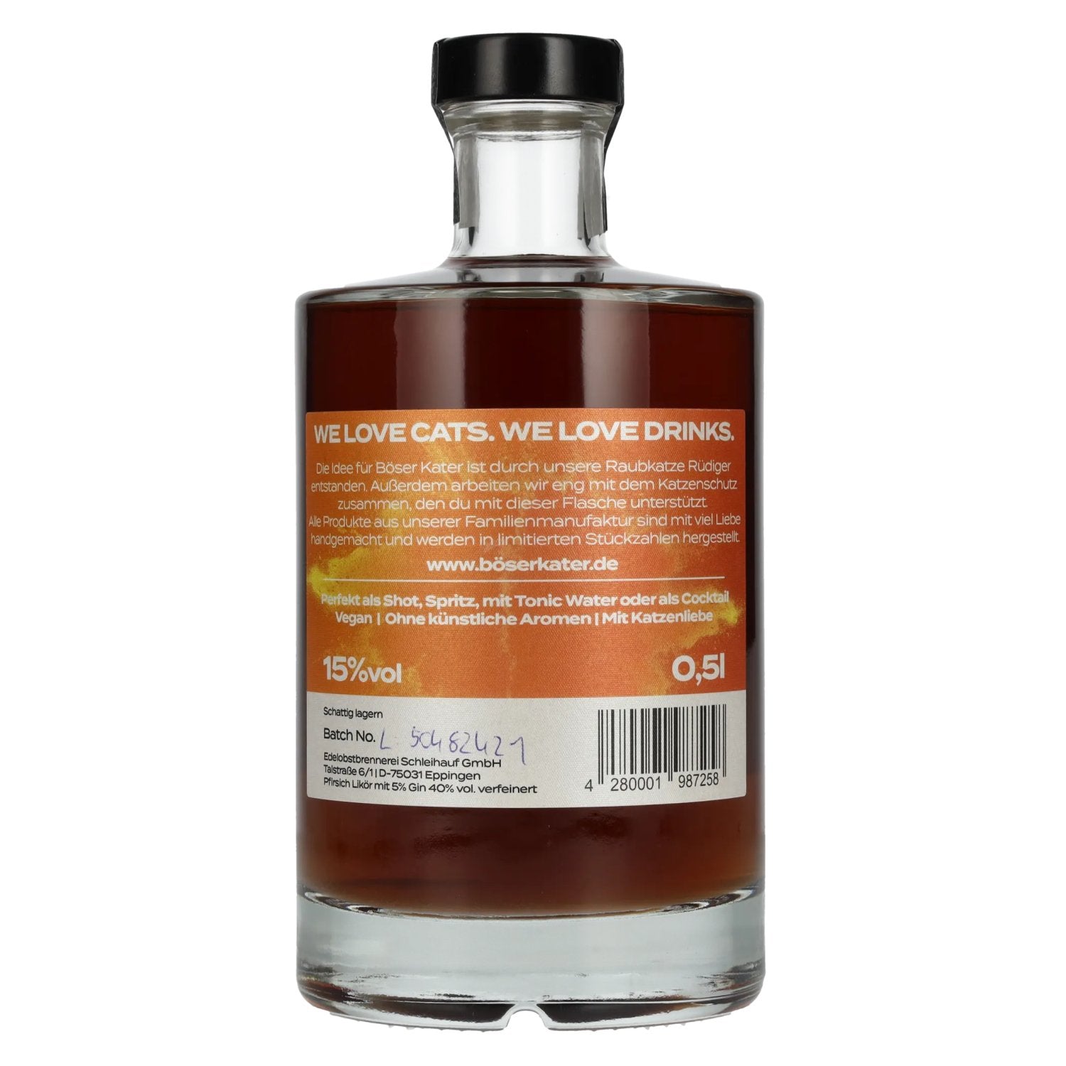 BÖSER KATER Aperitivo Peach Eistee 15% Vol. 0,5l