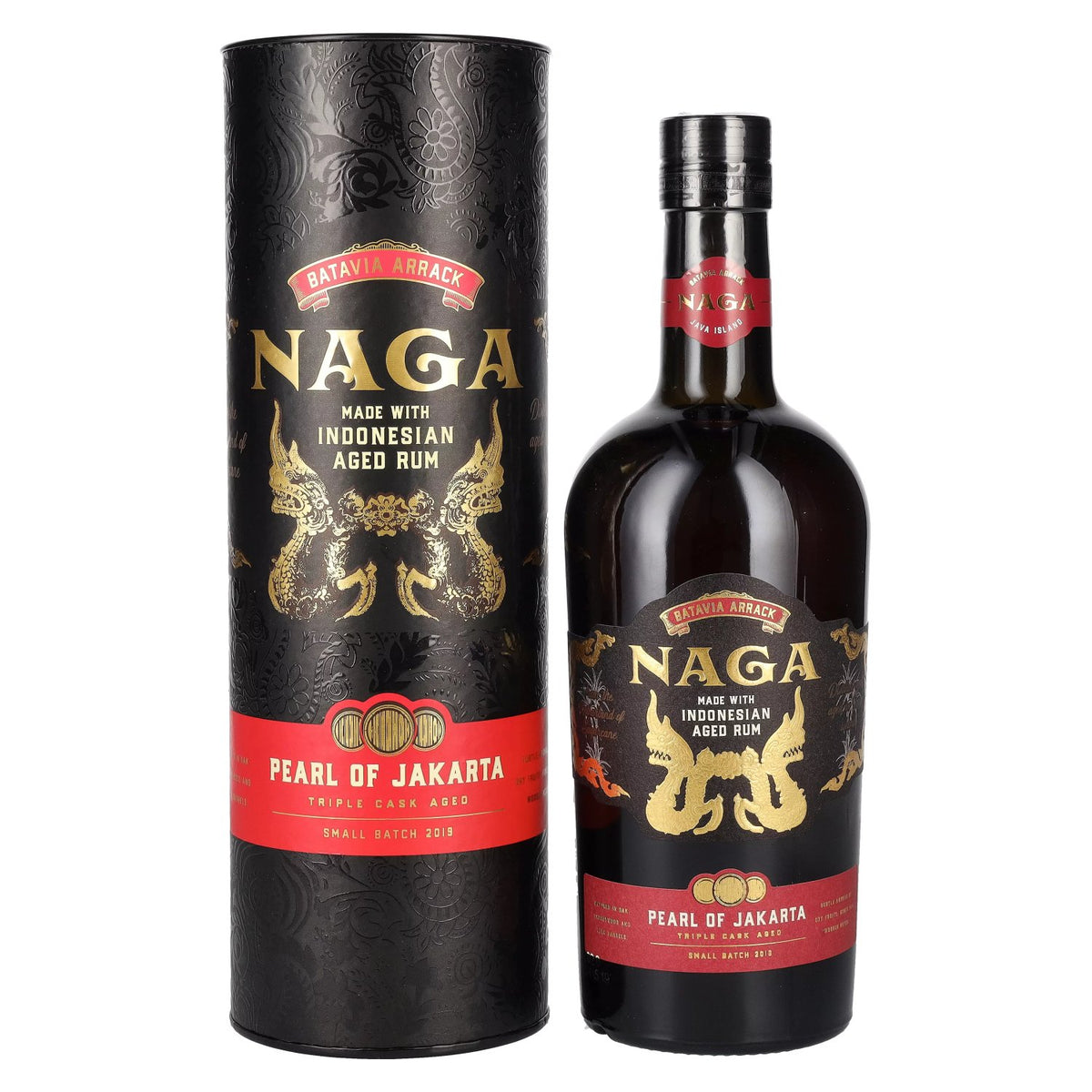 Naga Pearl of Jakarta Triple Cask Aged Small Batch 2019 42.7% Vol. 0.7l in Gift Box