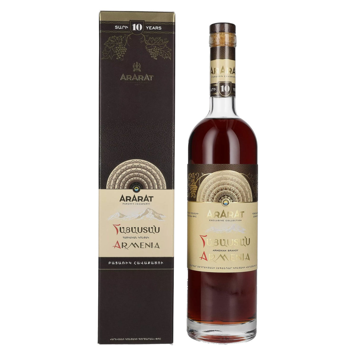 Ararat Armenia 10 Years Old Exclusive Collection 45% vol. 0.7 l in a gift box