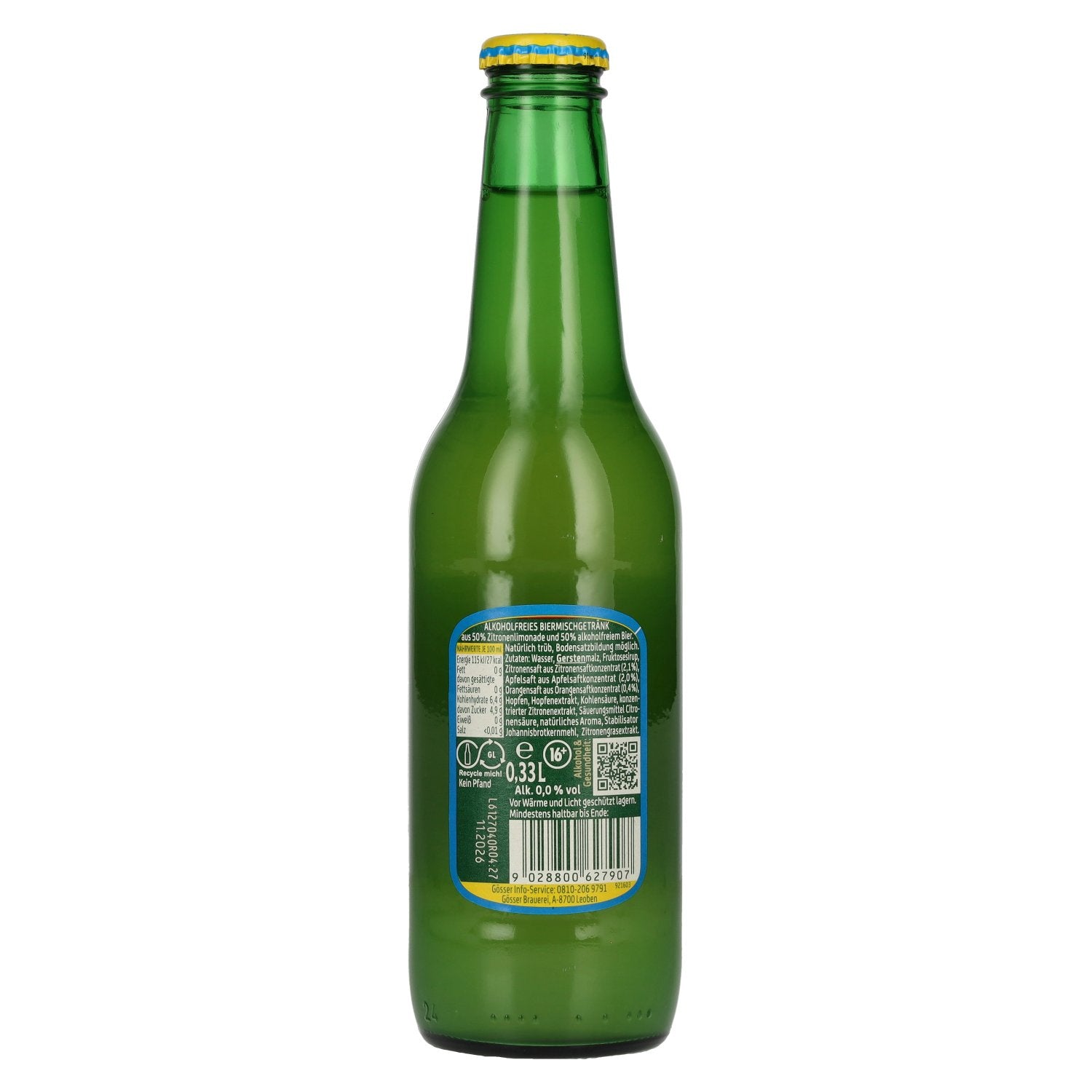 Gösser Natur Radler 0,0% alkoholfrei 0,33l