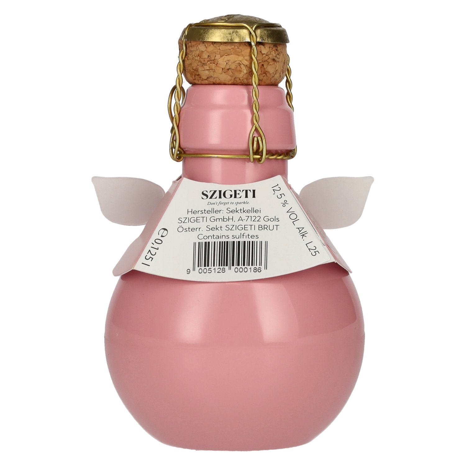 Szigeti Bubble Rosé Brut GLÜCKSSCHWEIN ROSI 12,5% Vol. 0,125l