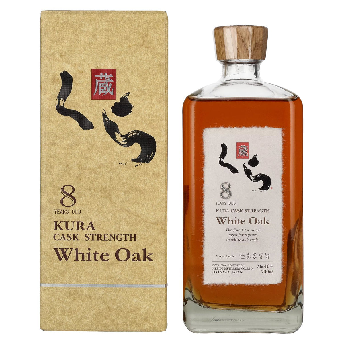 Kura 8 Years Old White Oak Single Malt Whisky 40% Vol. 0.7l in Gift Box