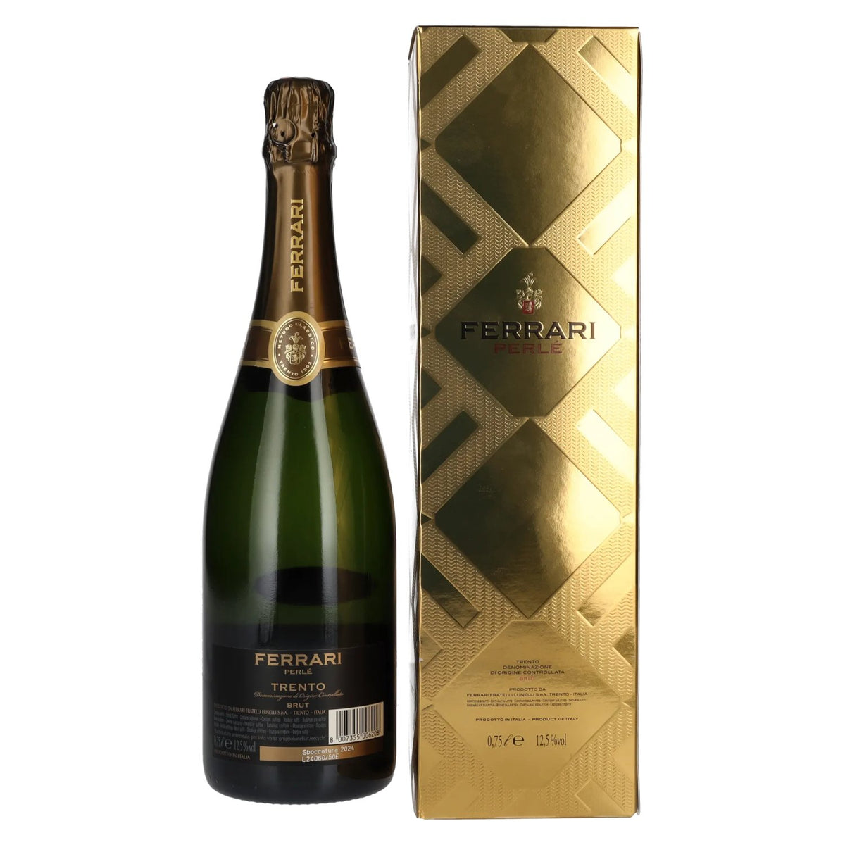 Ferrari PERLÉ Brut 2018 12,5% Vol. 0,75l in Geschenkbox
