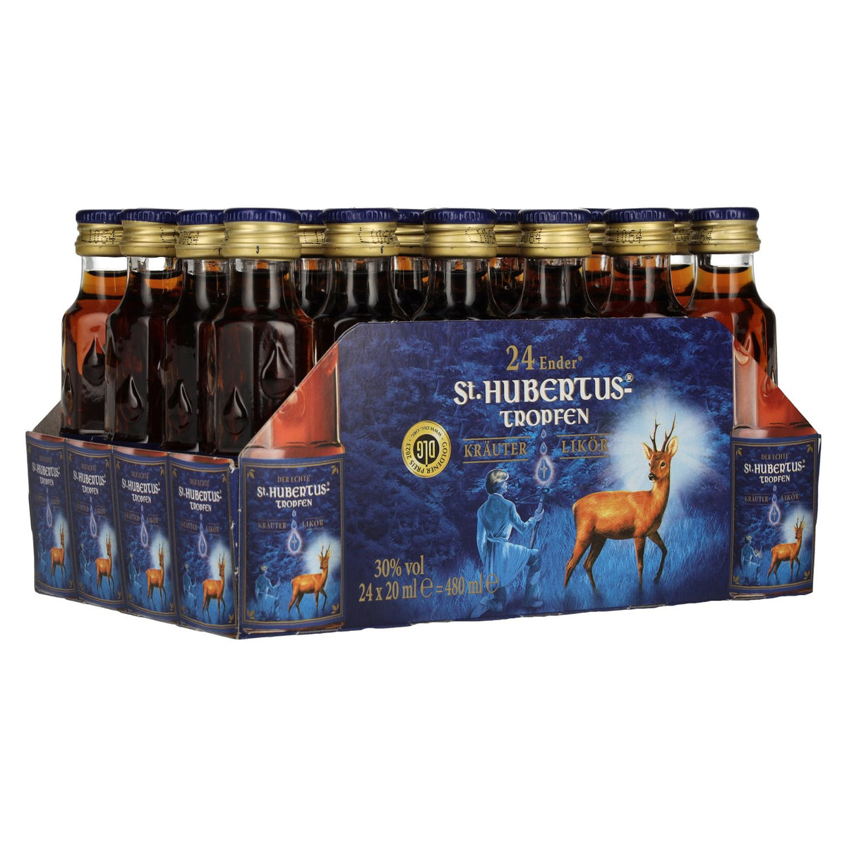 St. Hubertus Drops Herbal Liqueur 30% Vol. 24x0.02l
