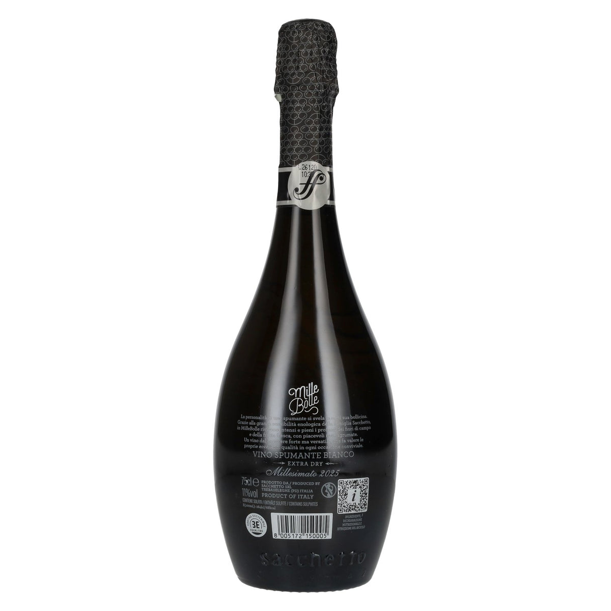 Sacchetto Spumante Mille Bolle Extra Dry Millesimato 2025 11% Vol. 0,75l
