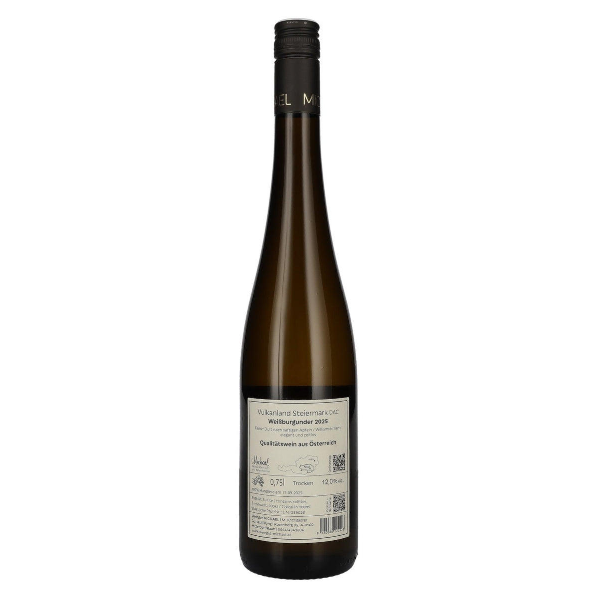 MICHAEL Weißburgunder Vulkanland Steiermark DAC 2025 12% Vol. 0,75l