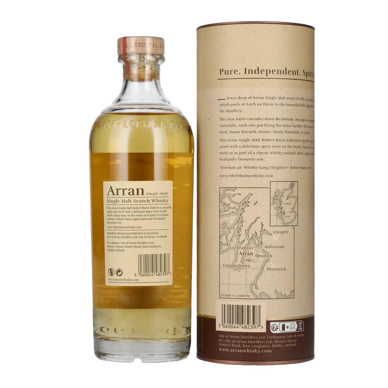 Arran ROBERT BURNS Single Malt Scotch Whisky 43% Vol. 0.7l in gift box