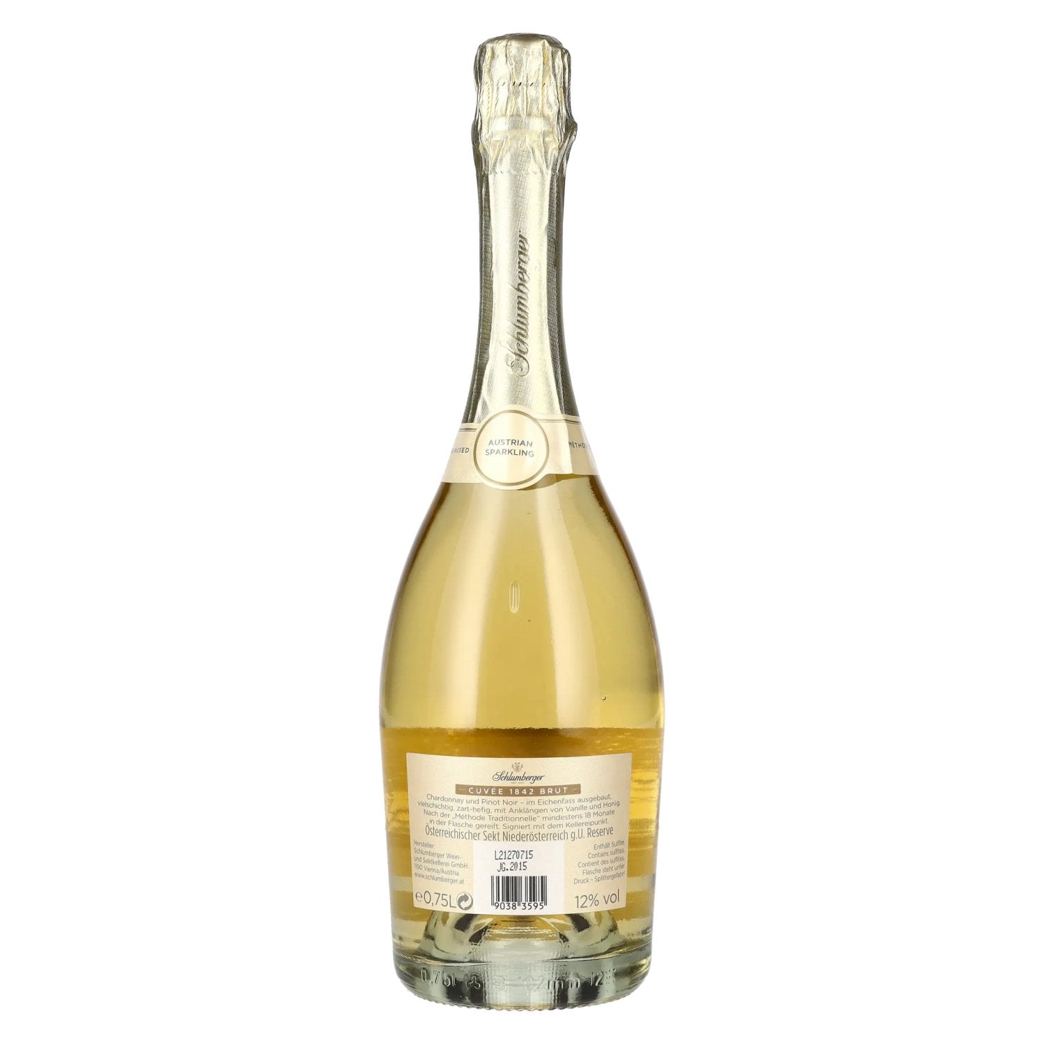Schlumberger CUVÉE 1842 Reserve Brut 2015 12% Vol. 0,75l