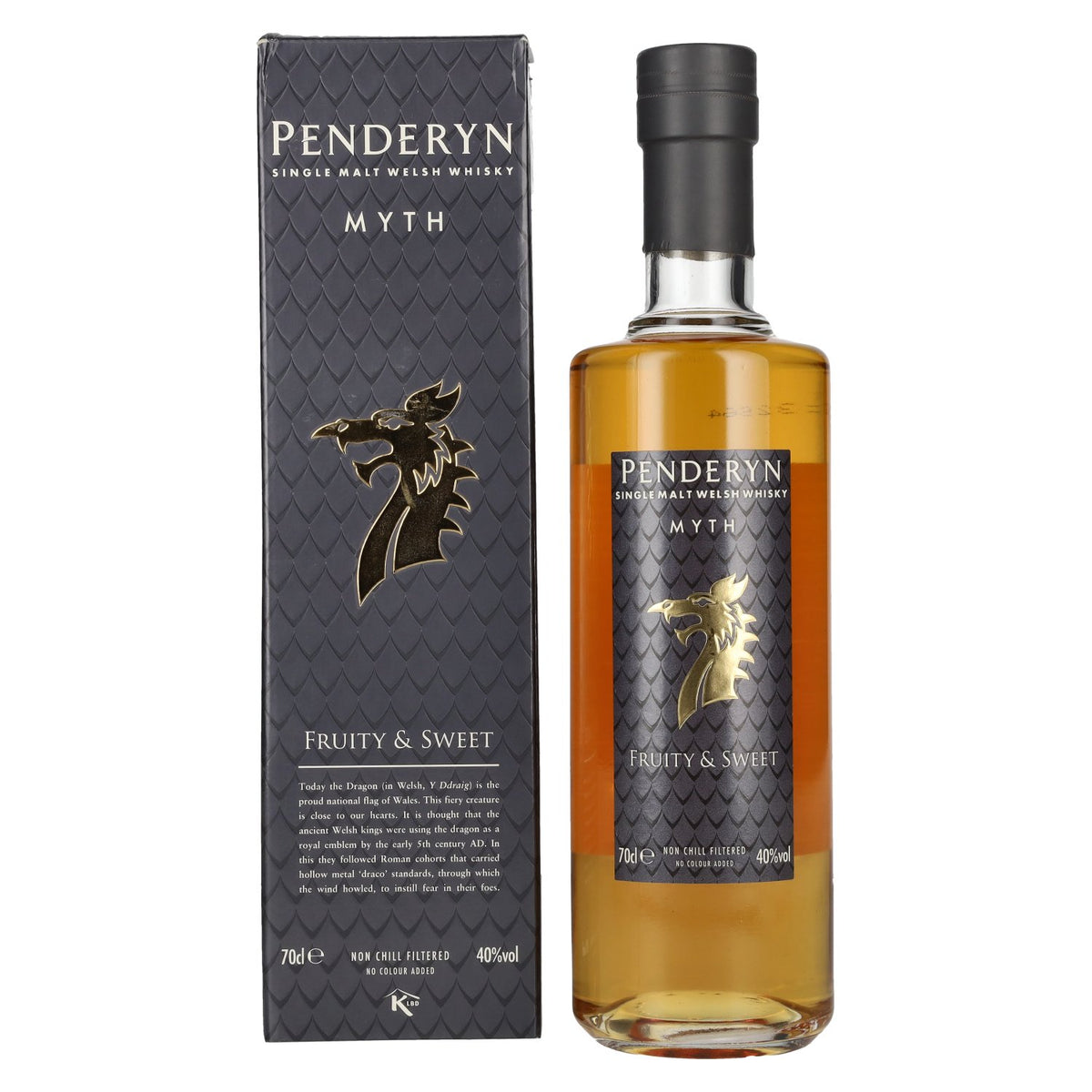 Penderyn MYTH Single Malt Welsh Whisky 40% Vol. 0.7l in Gift Box