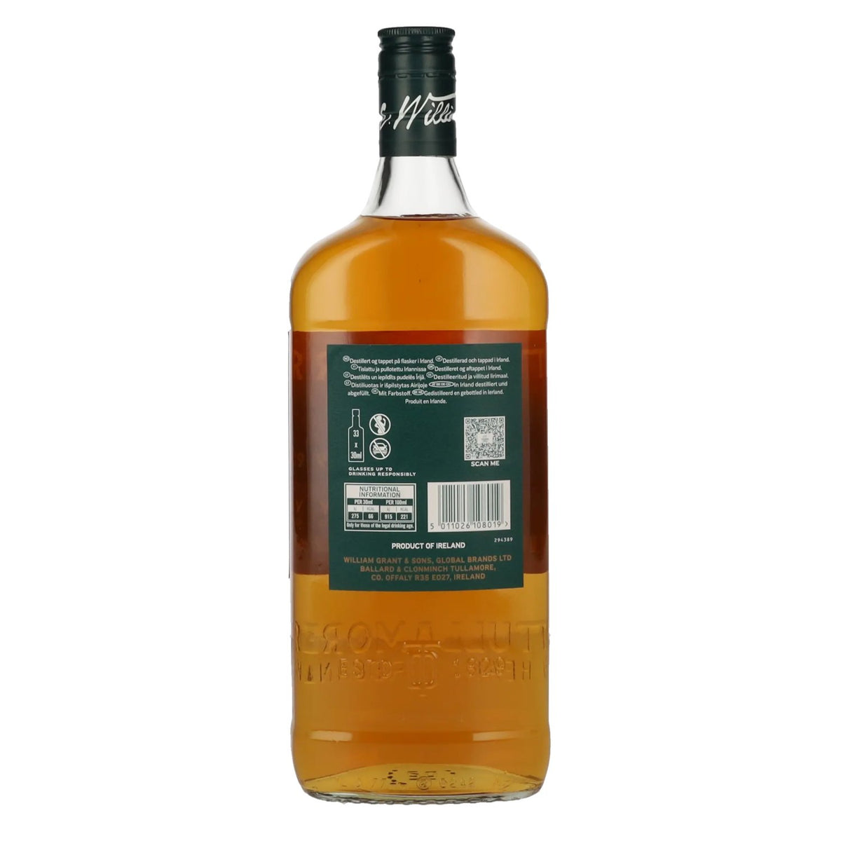 Tullamore D.E.W. Triple Distilled Irish Whiskey 40% vol. 1 litre