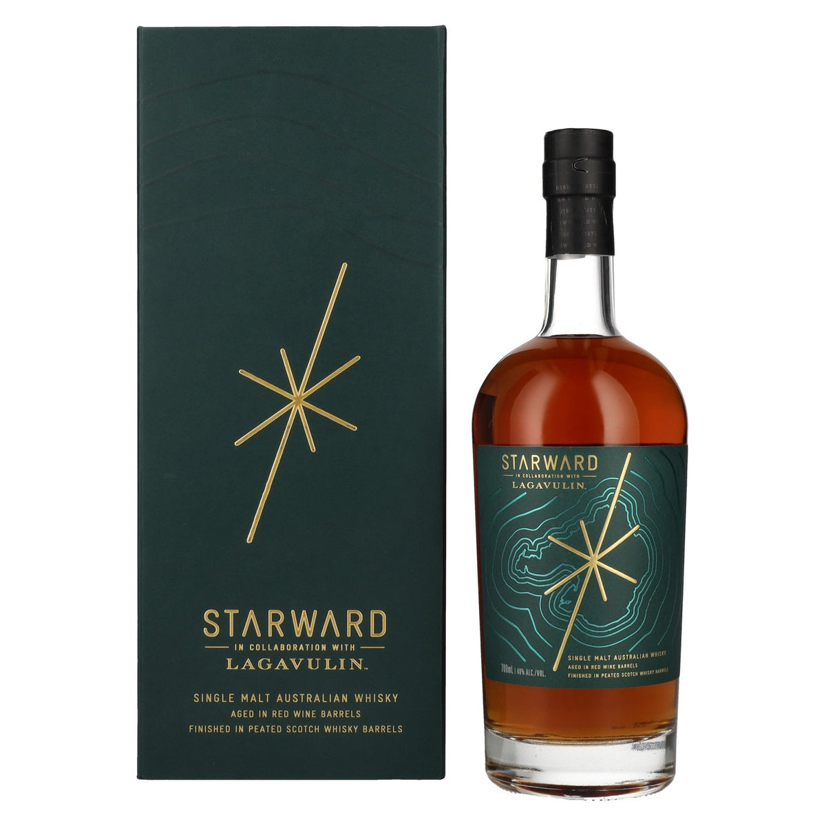 Starward LAGAVULIN Single Malt Australian Whisky 48% Vol. 0,7l in Geschenkbox
