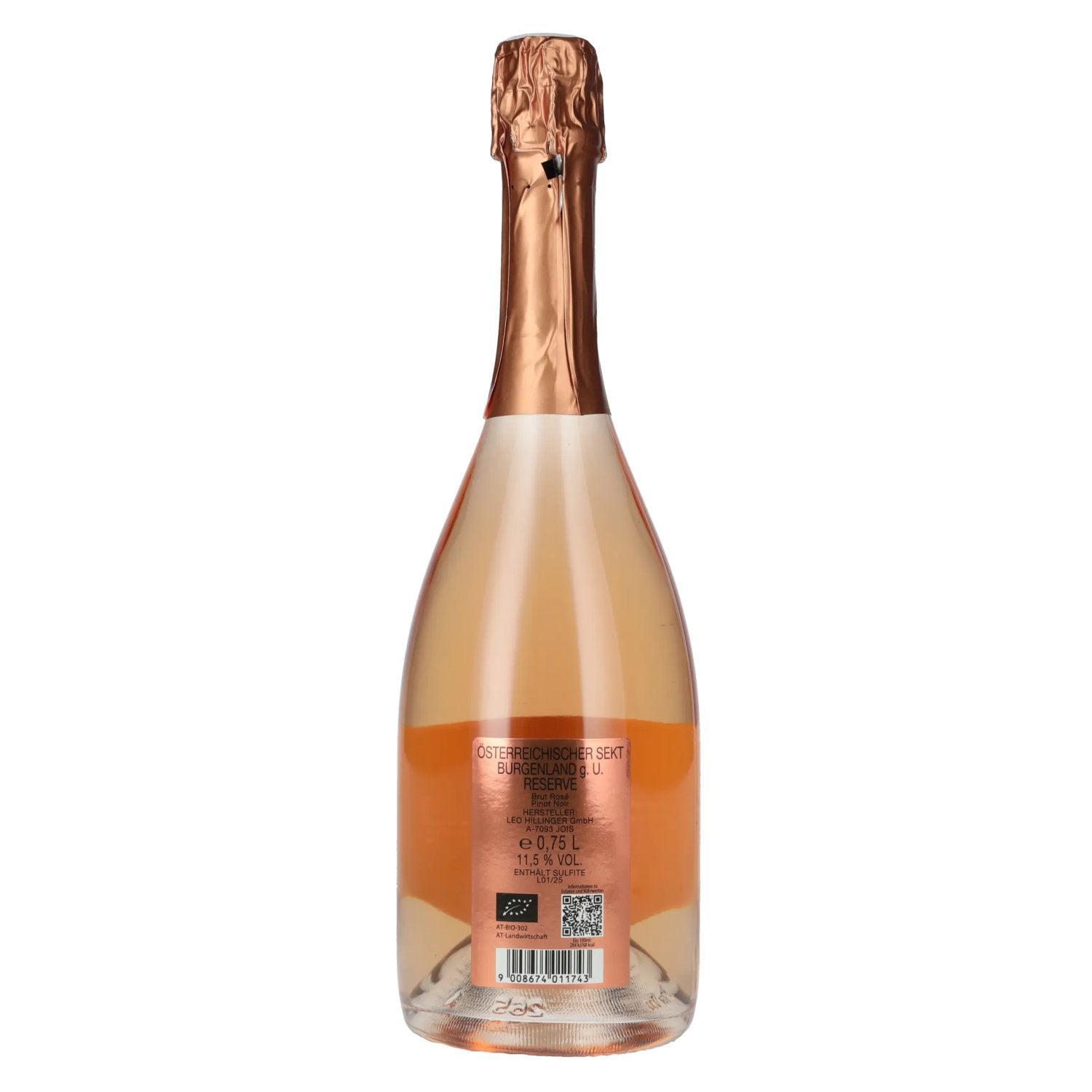 Hillinger HILL Brut Rosé Reserve 2020 11.5% Vol. 0.75l
