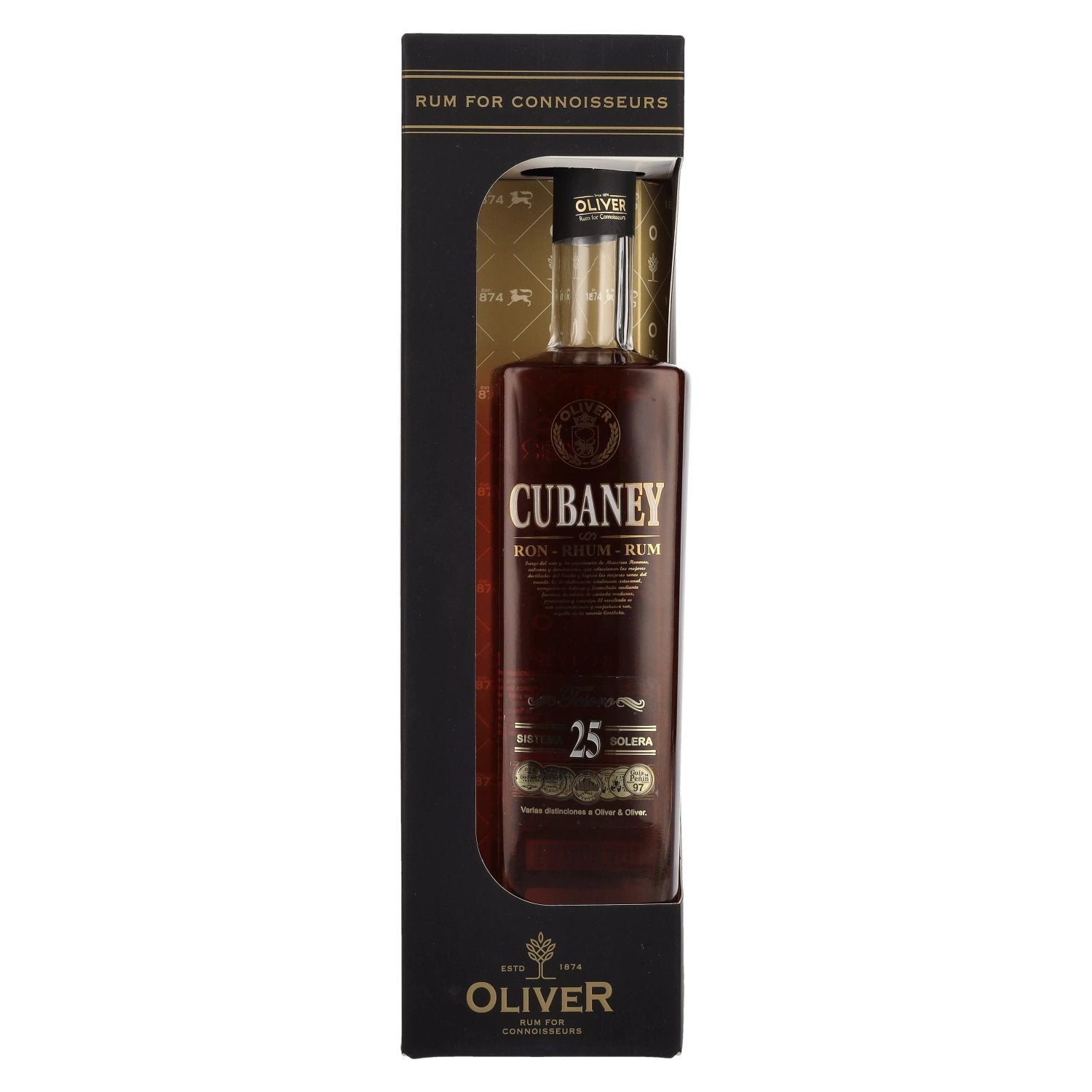 Ron Cubaney TESORO 25 Sistema Solera 38% Vol. 0,7l in Geschenkbox