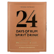 24 DAYS OF RUM AND SPIRIT DRINK The Original Tasting Box 41% Vol. 24x0,02l in Geschenkbox mit 2 Nosing Gläsern