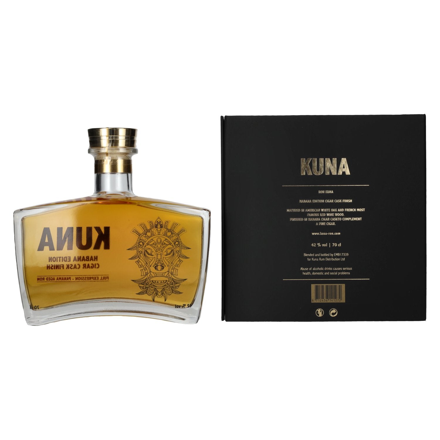 Kuna Panama Aged Rum Habana Edition Cigar Cask Finish 42% Vol. 0.7l in gift box