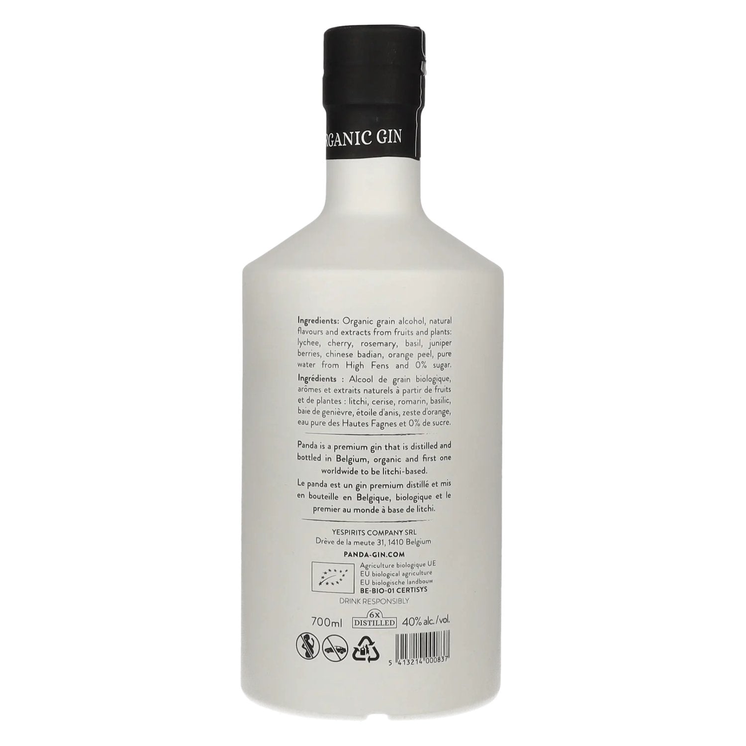 PANDA Organic Gin 40% Vol. 0.7l