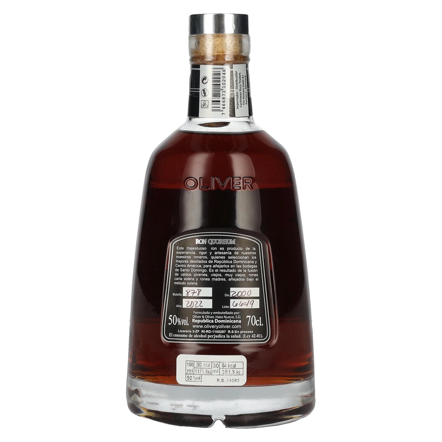 Ron Quorhum 30 Aniversario Cask Strength 50% Vol. 0,7l