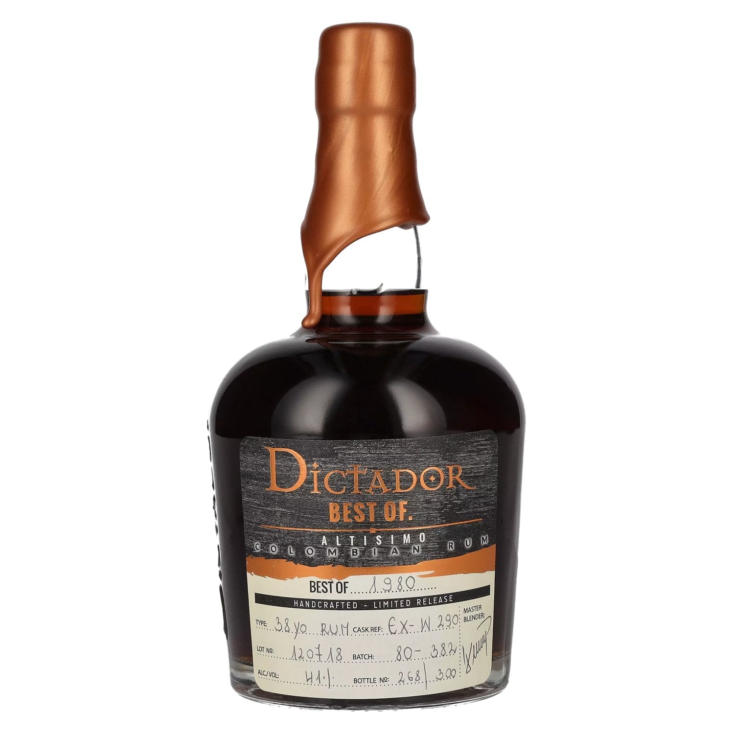 Dictador BEST OF 1980 ALTISIMO Colombian Rum Limited Release 41% Vol. 0.7l