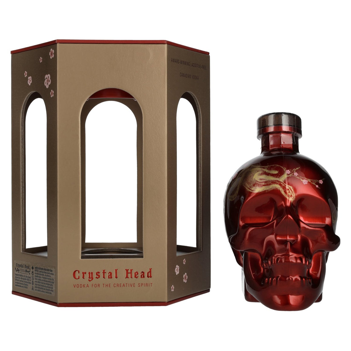Crystal Head Vodka Lunar Year SNAKE Limited Edition 40% Vol. 0.7L in Gift Box