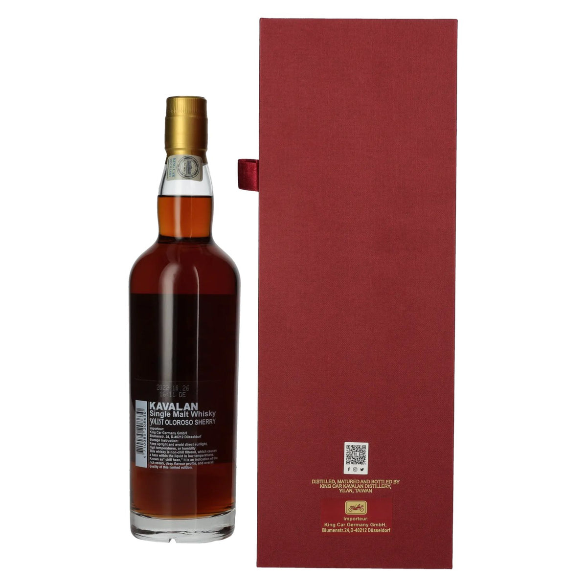 Kavalan SOLIST Single Malt Whisky Oloroso Sherry Cask 59.4% ABV 0.7l in a gift box