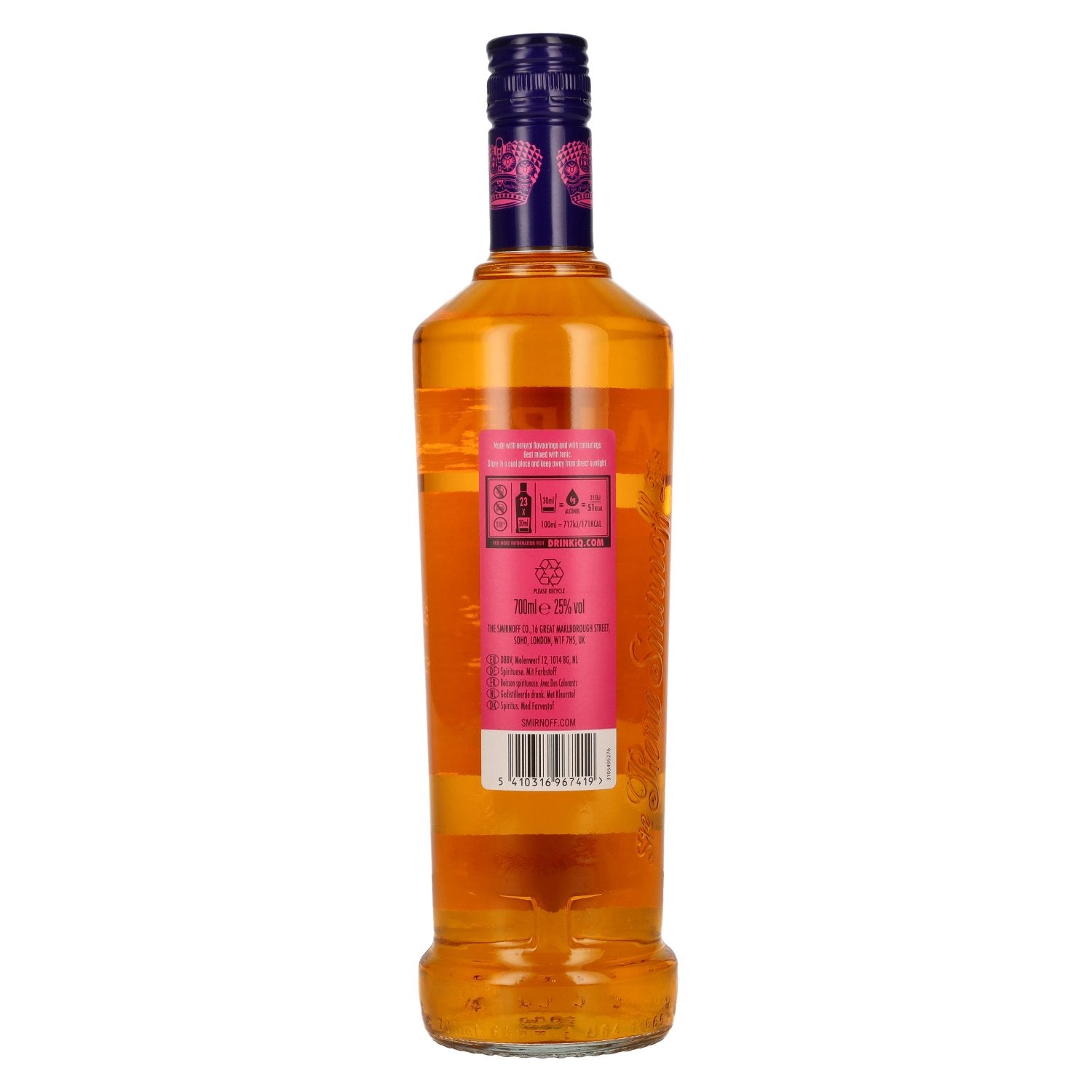 Smirnoff Vodka MANGO & PASSIONFRUIT TWIST Spirit Drink 25% Vol. 0,7l