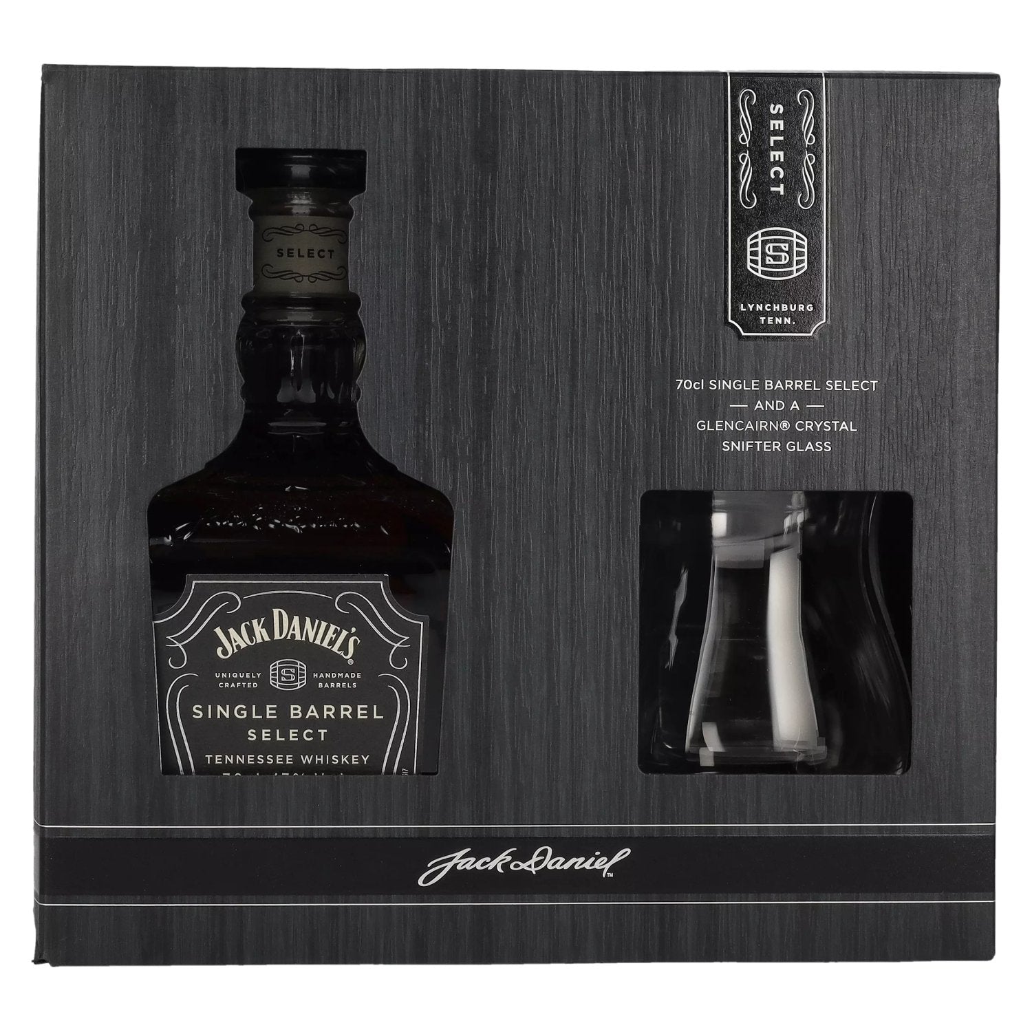 Jack Daniel's Select Single Barrel Tennessee Whiskey 47% Vol. 0.7l in Gift Box with Snifter Glass