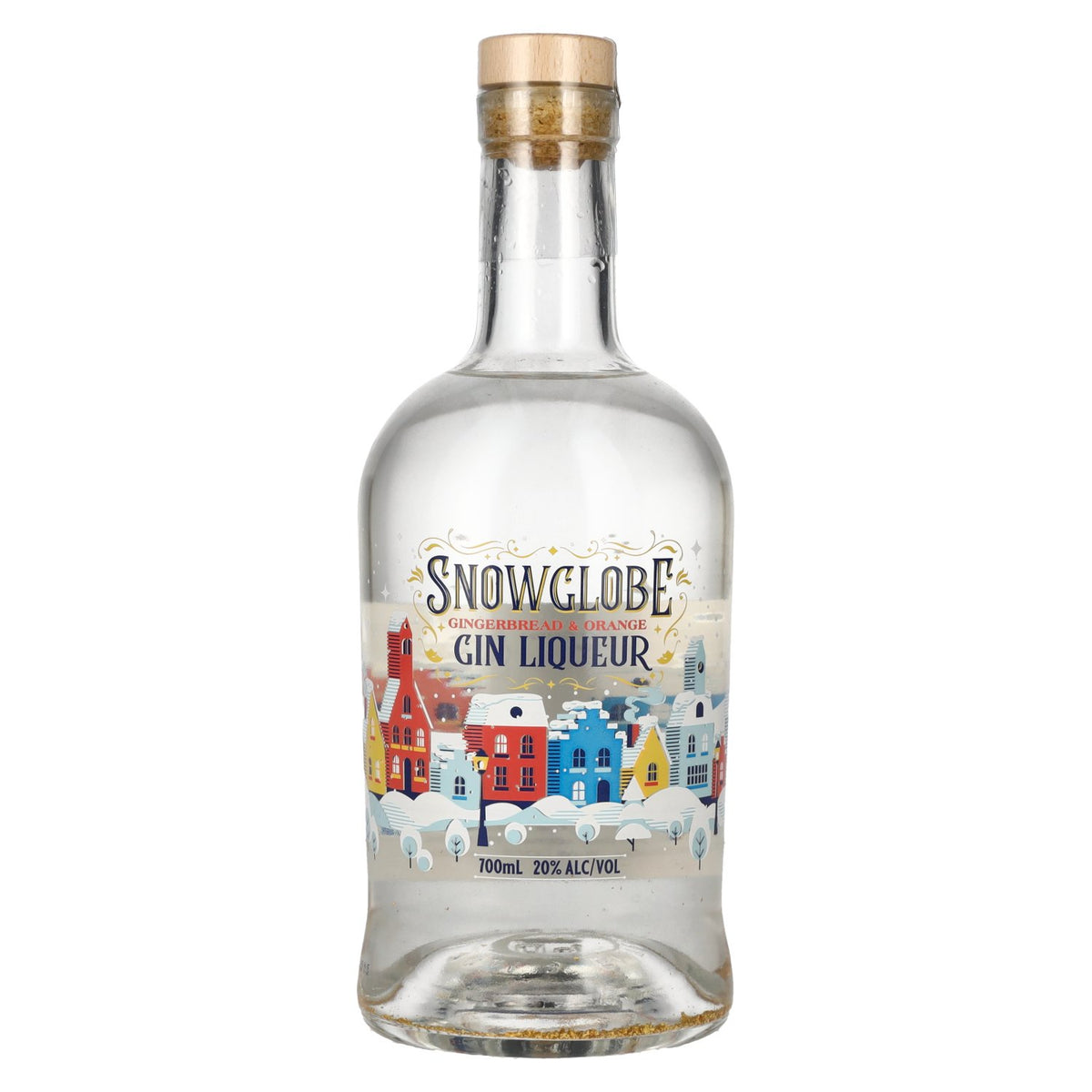 Snowglobe Orange & Gingerbread Gin Liqueur Light-Up 20% Vol. 0.7l