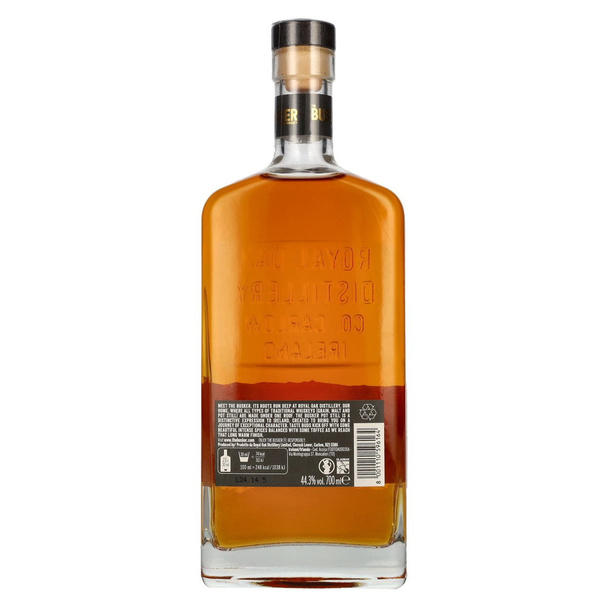 The Busker Single Pot Still Irish Whiskey 44.3% ABV 0.7l