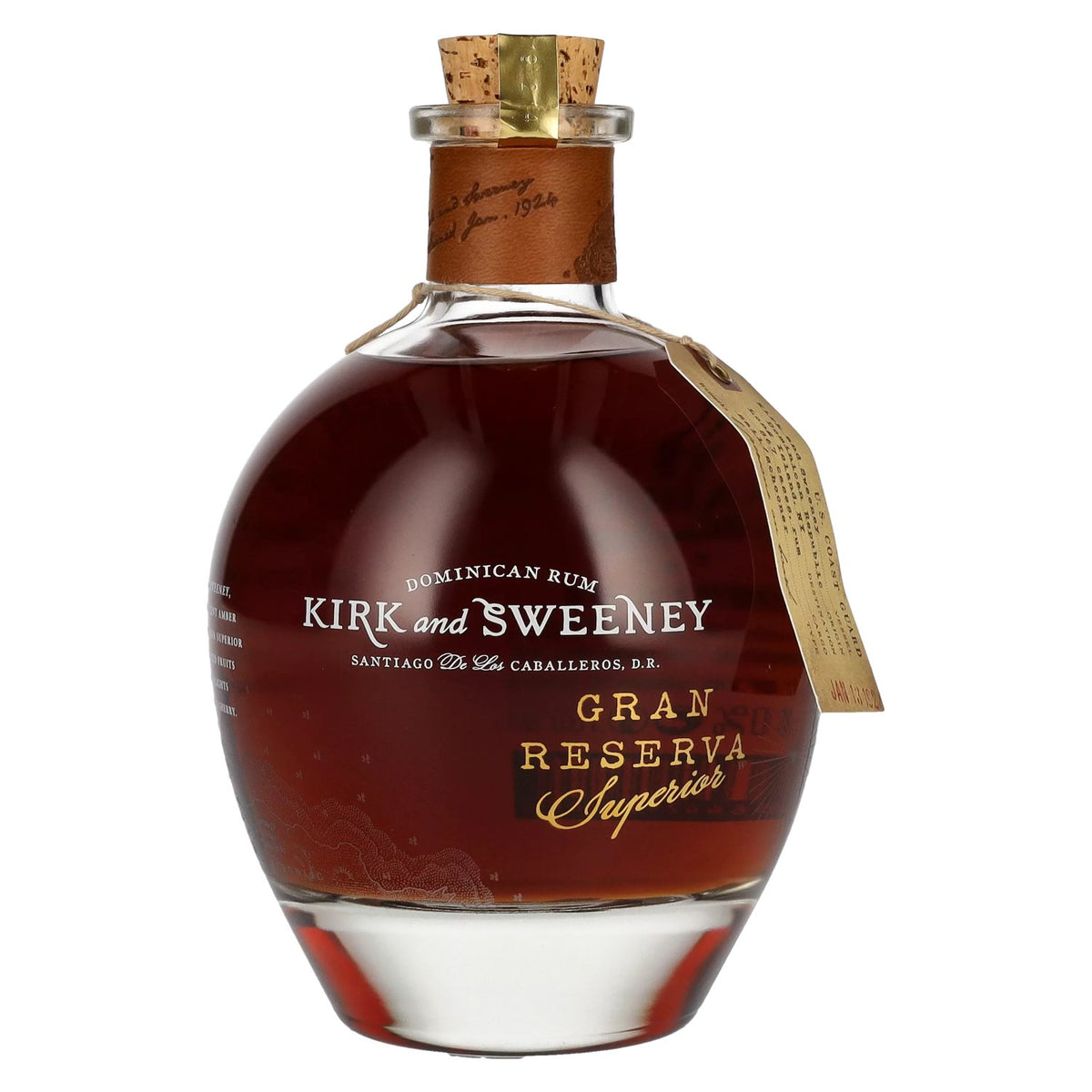 Kirk and Sweeney GRAN RESERVA SUPERIOR Dominican Rum 40% ABV 0.7l