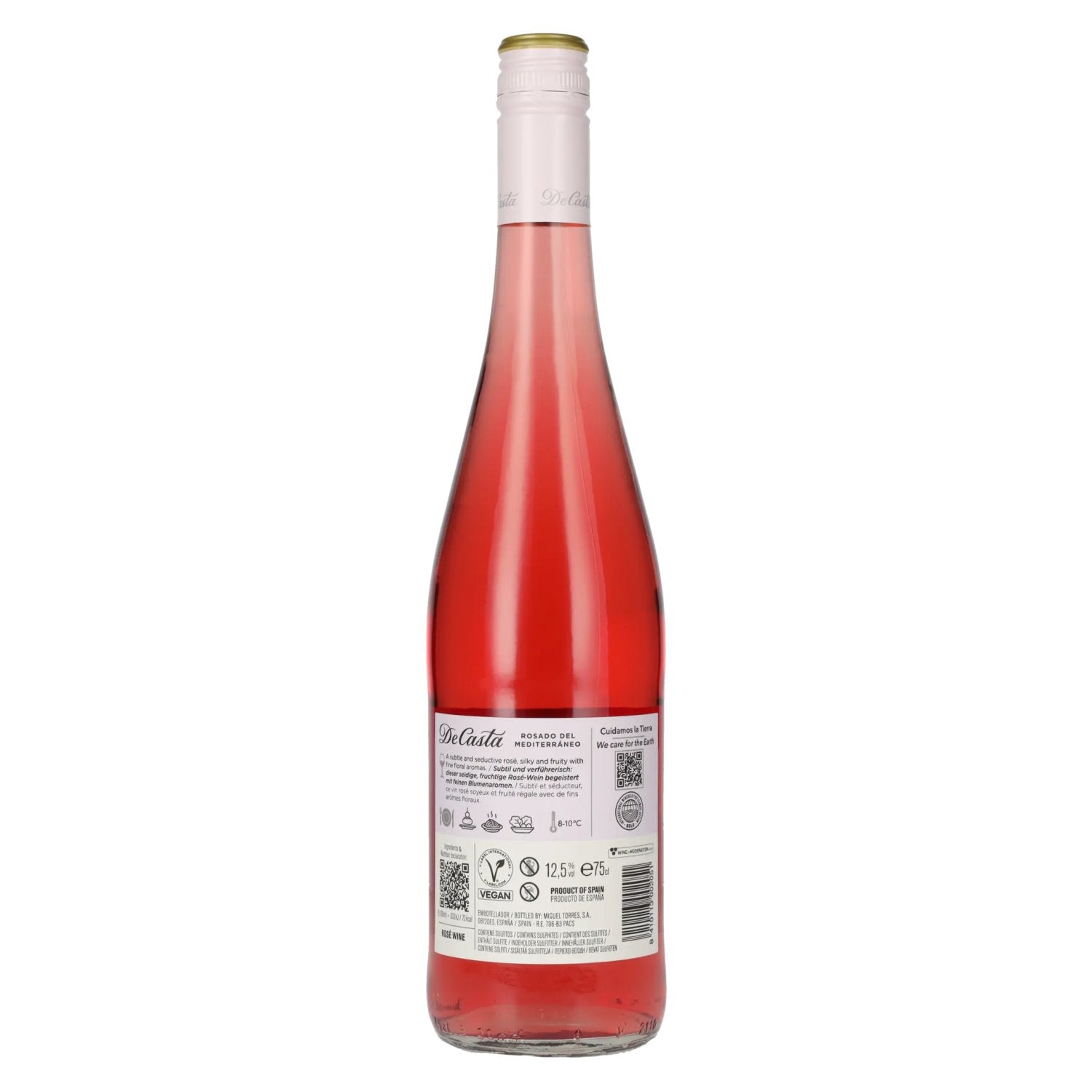 Torres De Casta Rosado del Mediterráneo 2024 12,5% Vol. 0,75l