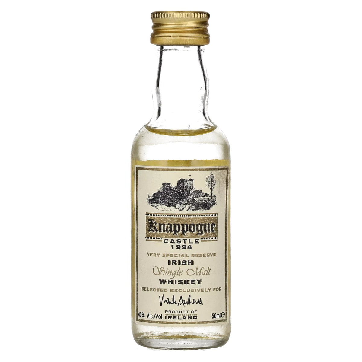 Knappogue Castle VERY SPECIAL RESERVE Irish Whiskey 1994 40% Vol. 0.05l