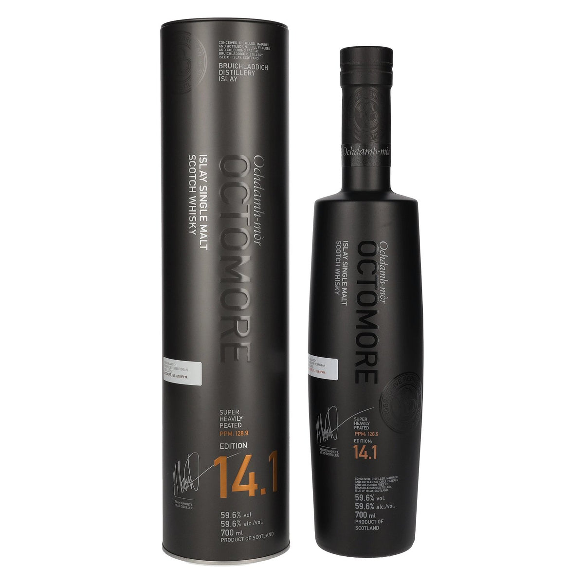 Octomore EDITION: 14.1 Super Heavily Peated Islay Single Malt 59.6% Vol. 0.7l in Tin Box