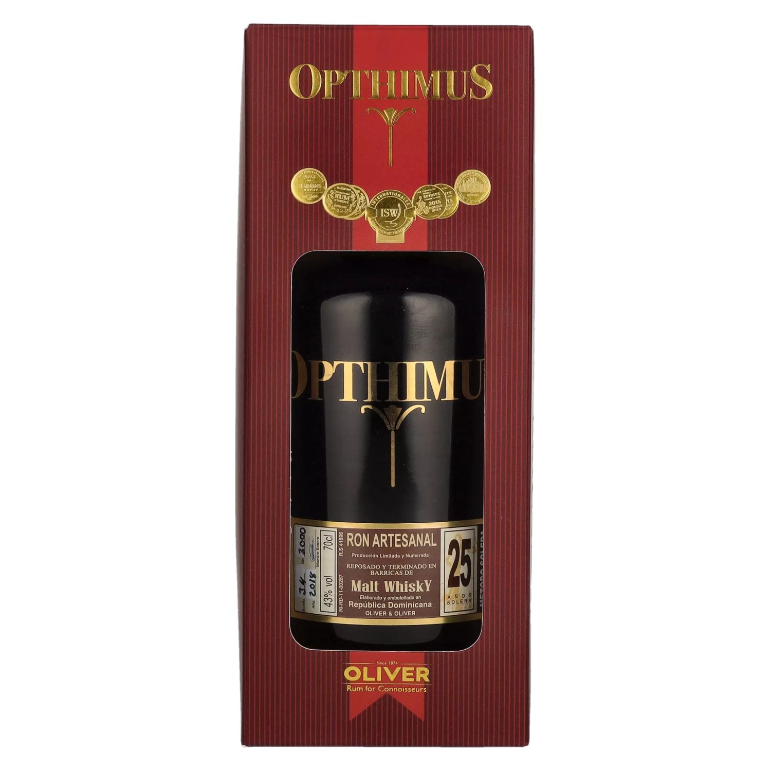 Opthimus 25 Years Malt Whisky Finish 43% Vol. 0.7l in gift box