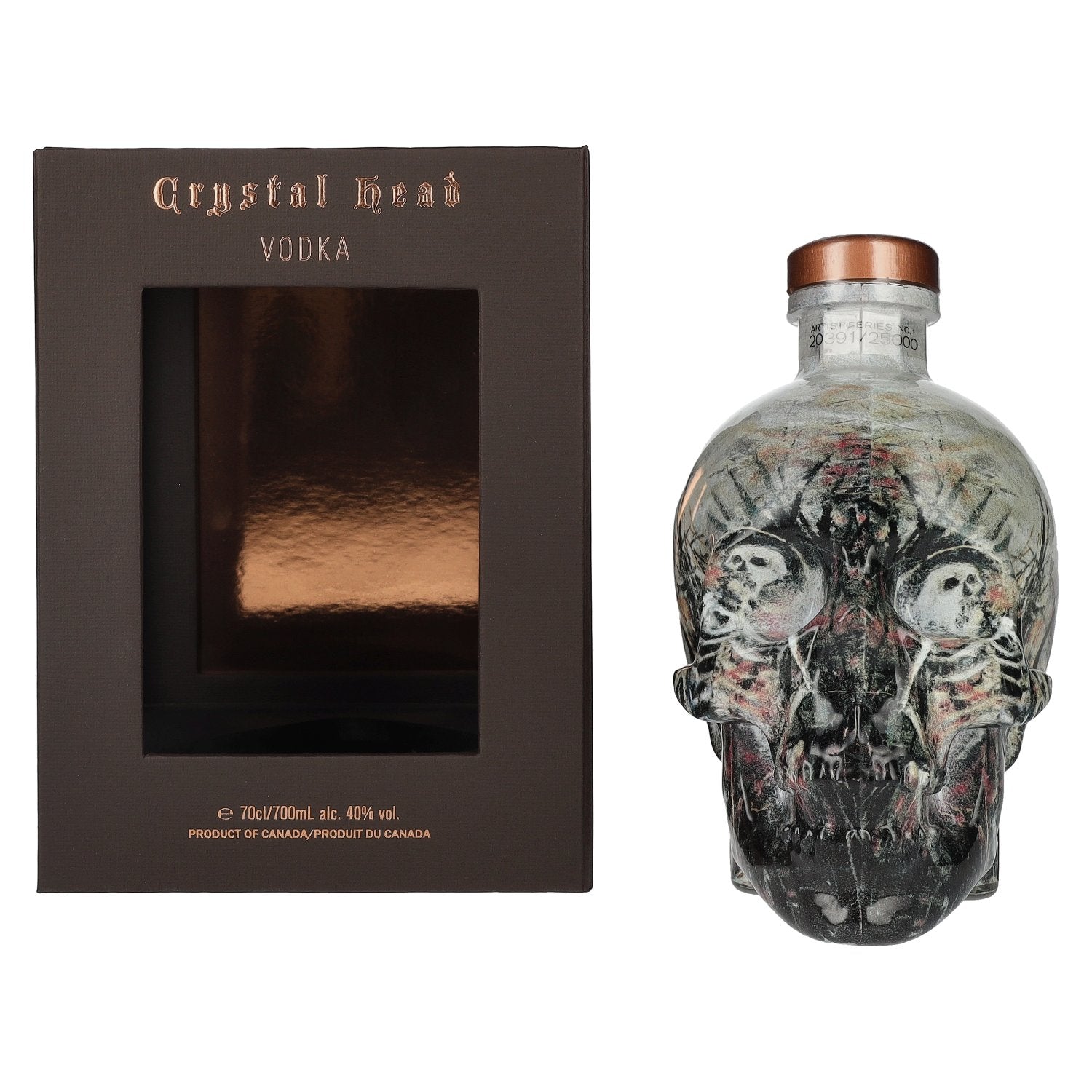 Crystal Head Vodka John Alexander Artist Series 40% Vol. 0,7l in Geschenkbox