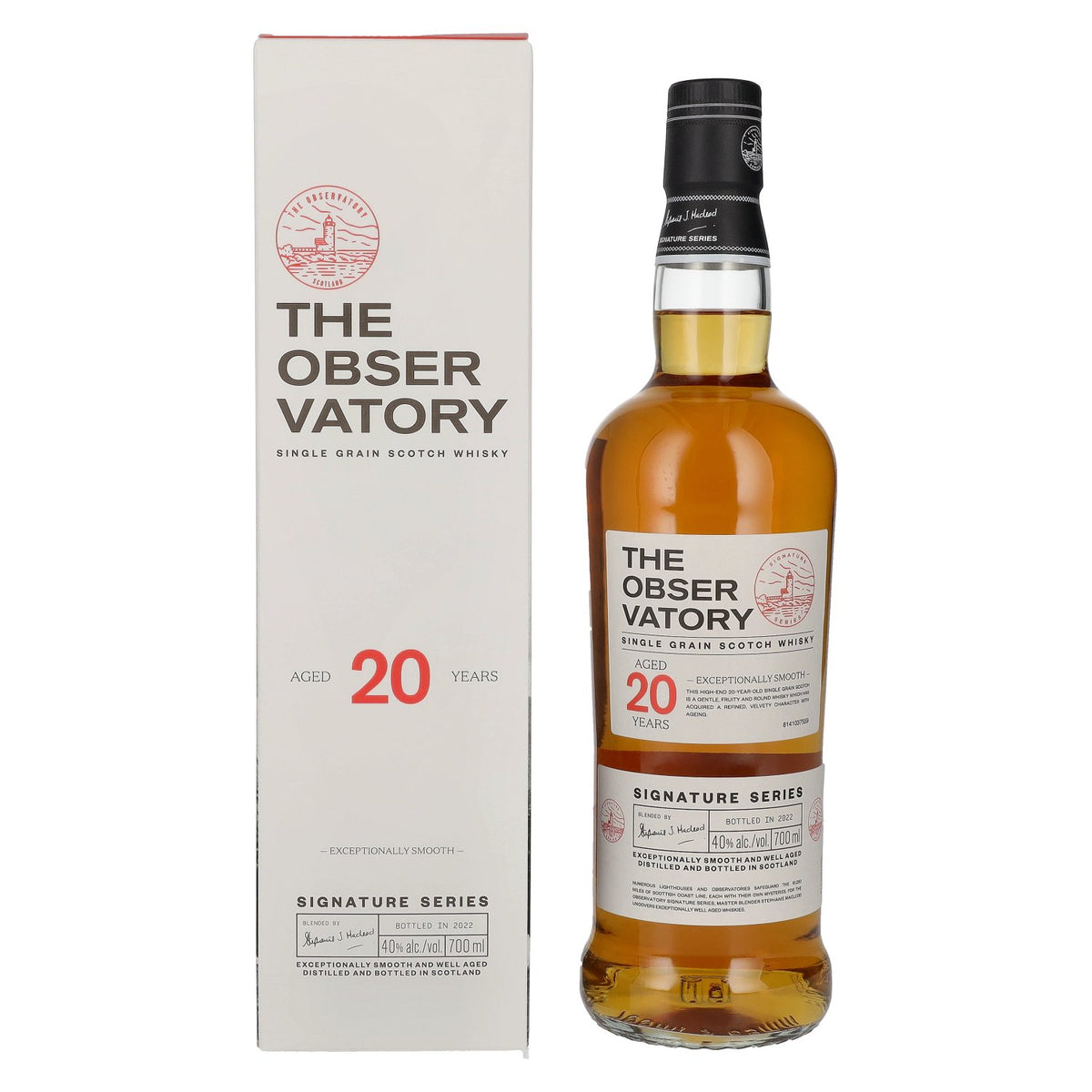The Observatory 20 Years Old Single Grain Signature Series 40% Vol. 0.7l in Gift Box
