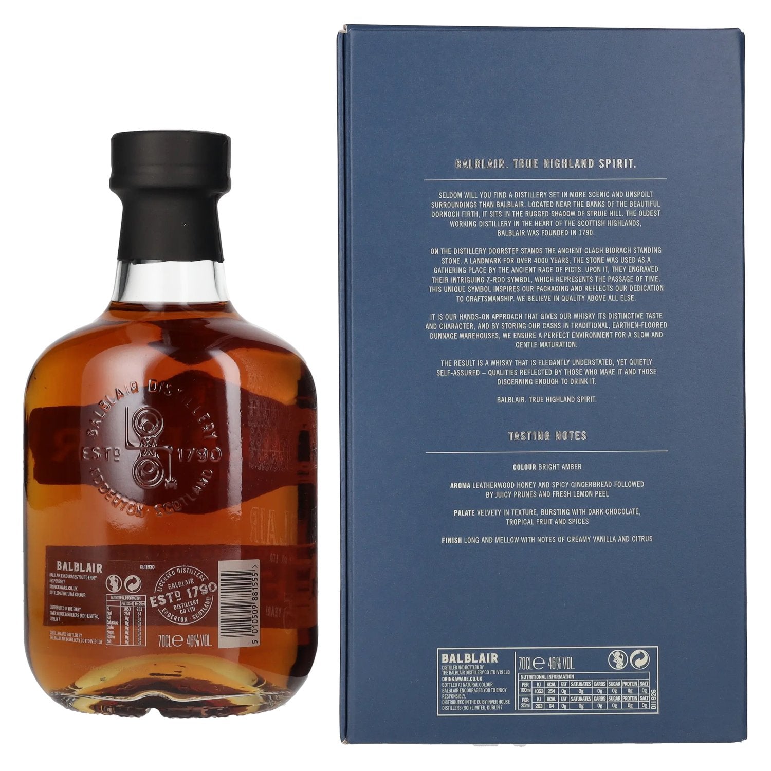 Balblair 15 Years Old Highland Single Malt 46% Vol. 0,7l in Geschenkbox