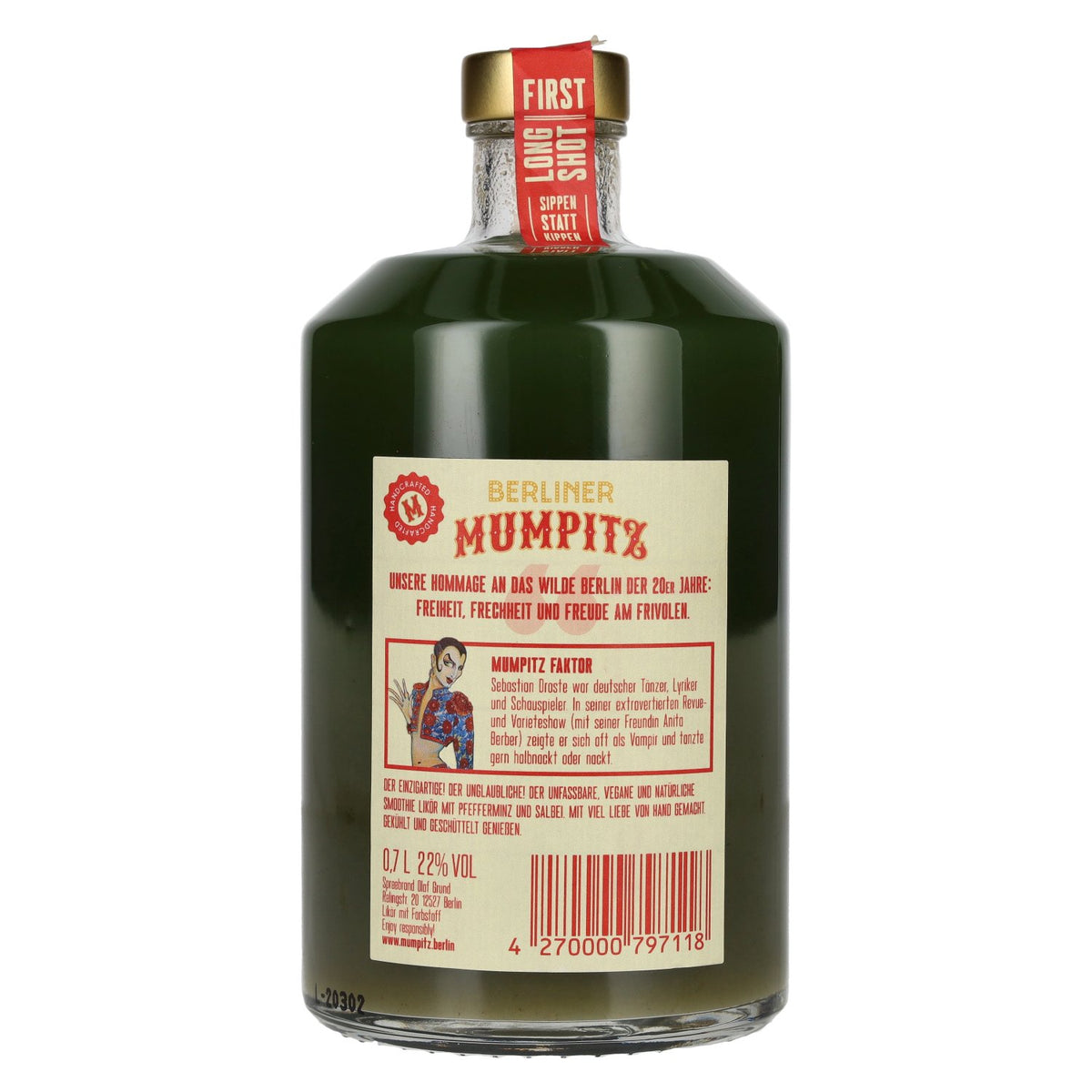 Berliner Mumpitz Peppermint &amp; Sage 22% vol. 0.7 l