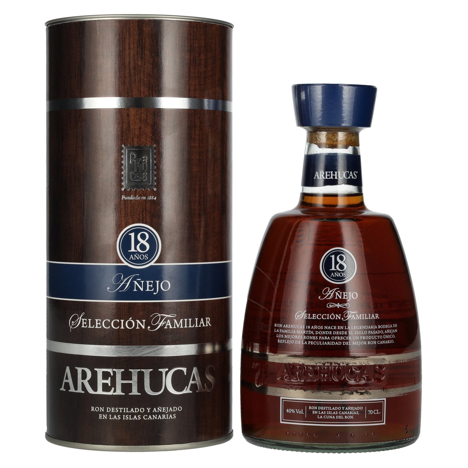 Ron Arehucas 18 Year Old Añejo Selección Familiar 40% Vol. 0.7l in Gift Box