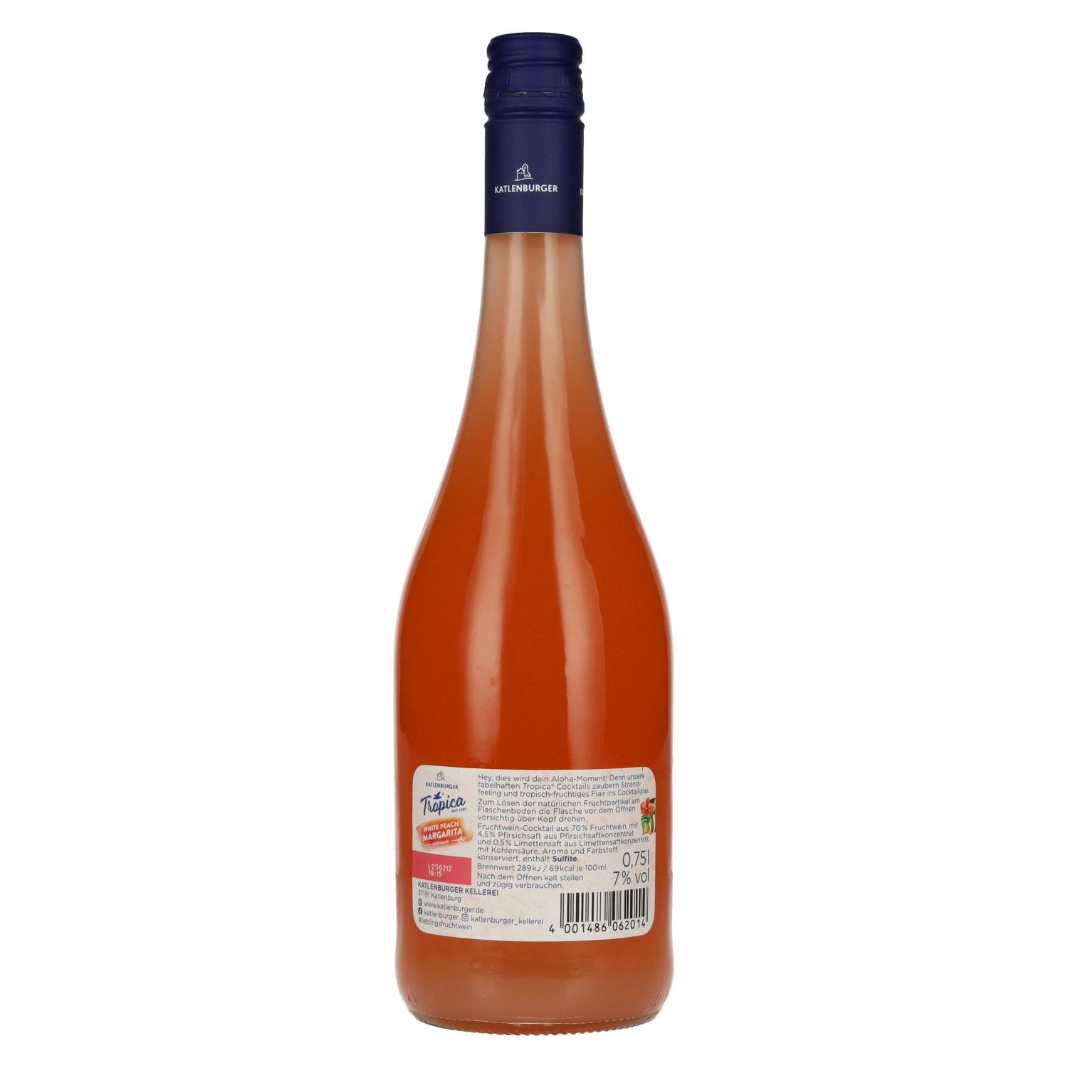 Katlenburger Tropica Cocktail White Peach Margarita 7% Vol. 0,75l