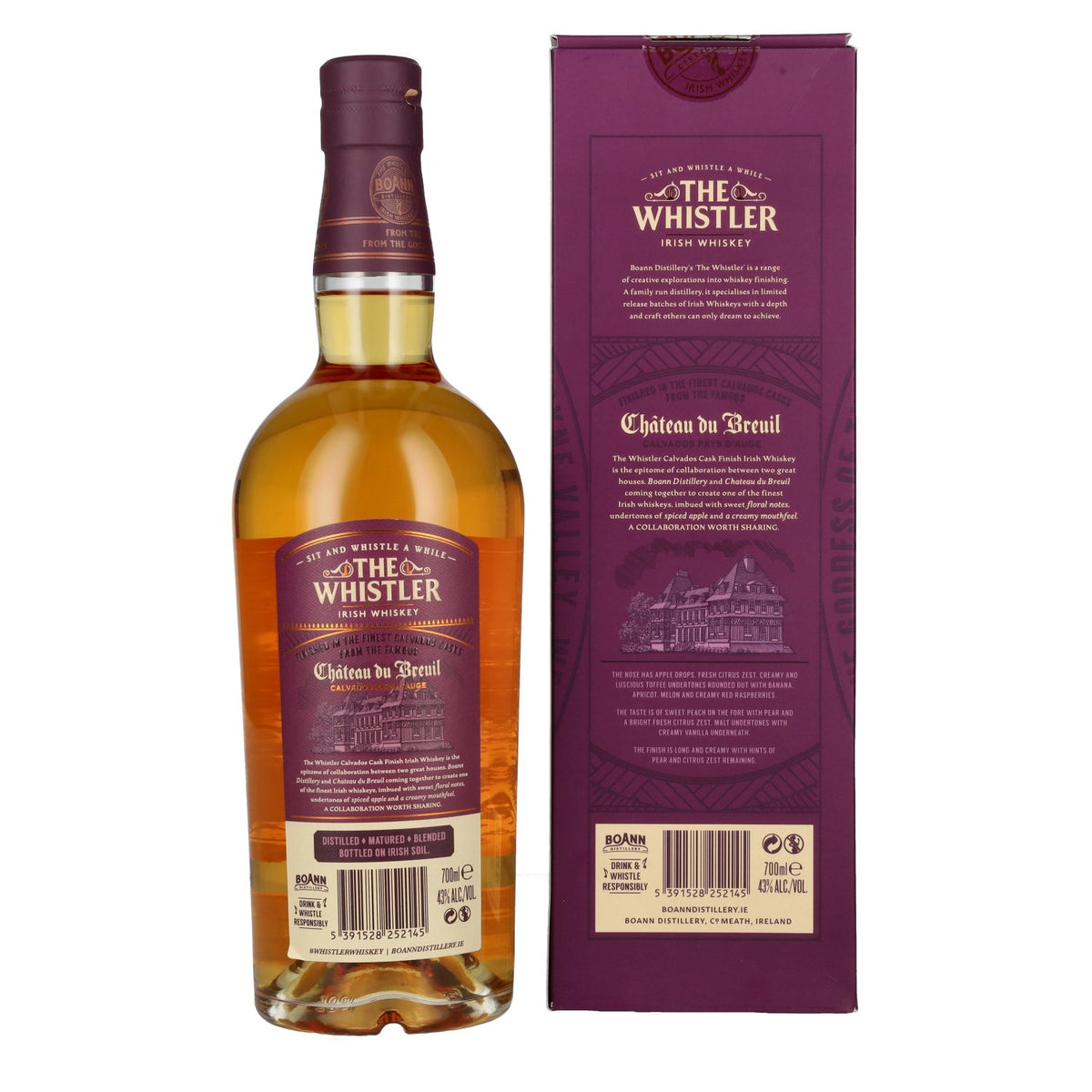 The Whistler Irish Whiskey CALVADOS CASK FINISH GB 43% Vol. 0,7l in Geschenkbox